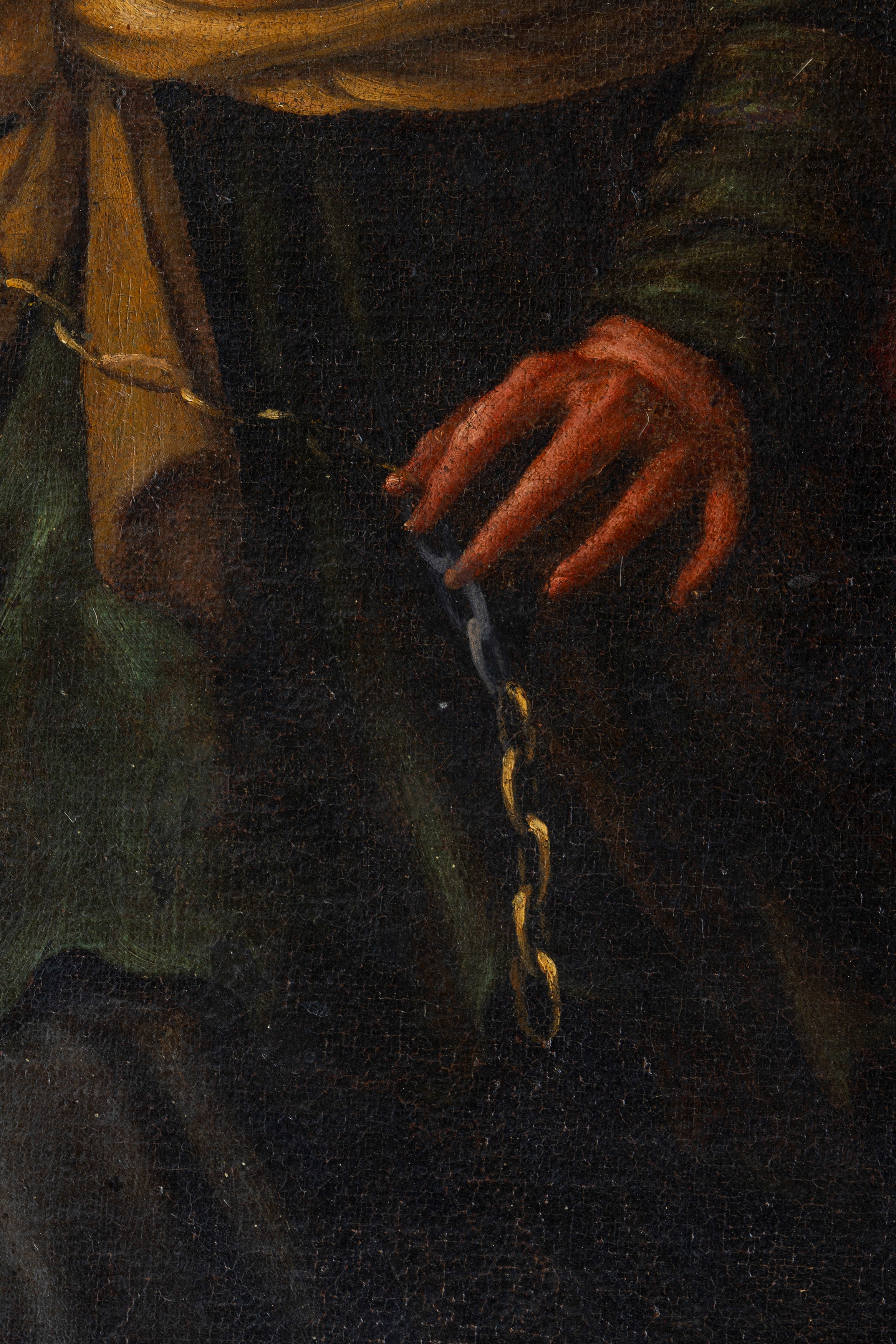 Andrea Vaccaro - Salomone adora gli idoli, olio su tela