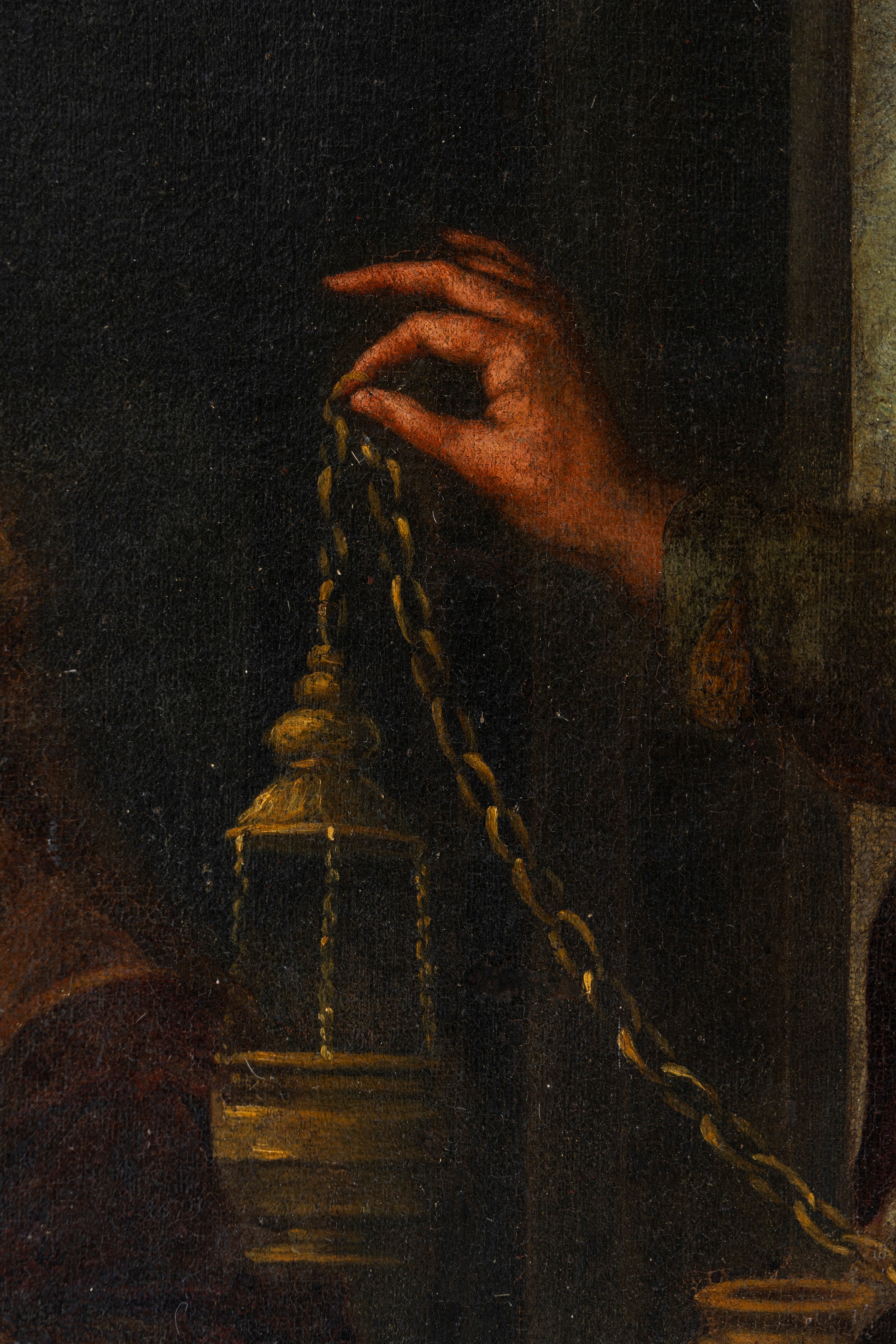 Andrea Vaccaro - Salomone adora gli idoli, olio su tela
