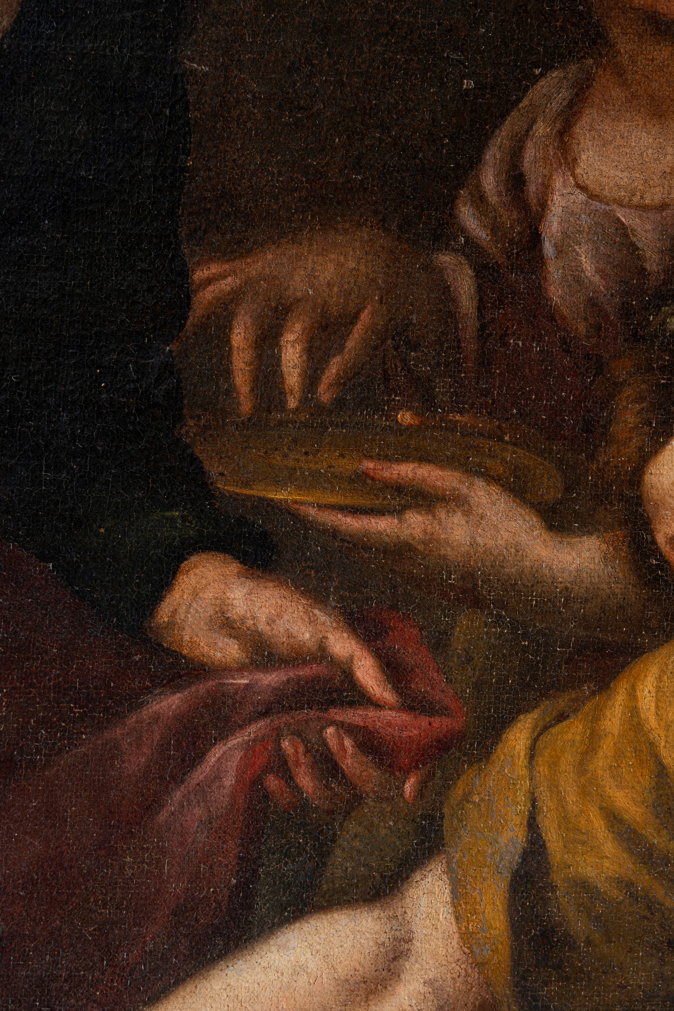 Andrea Vaccaro - Salomone adora gli idoli, olio su tela