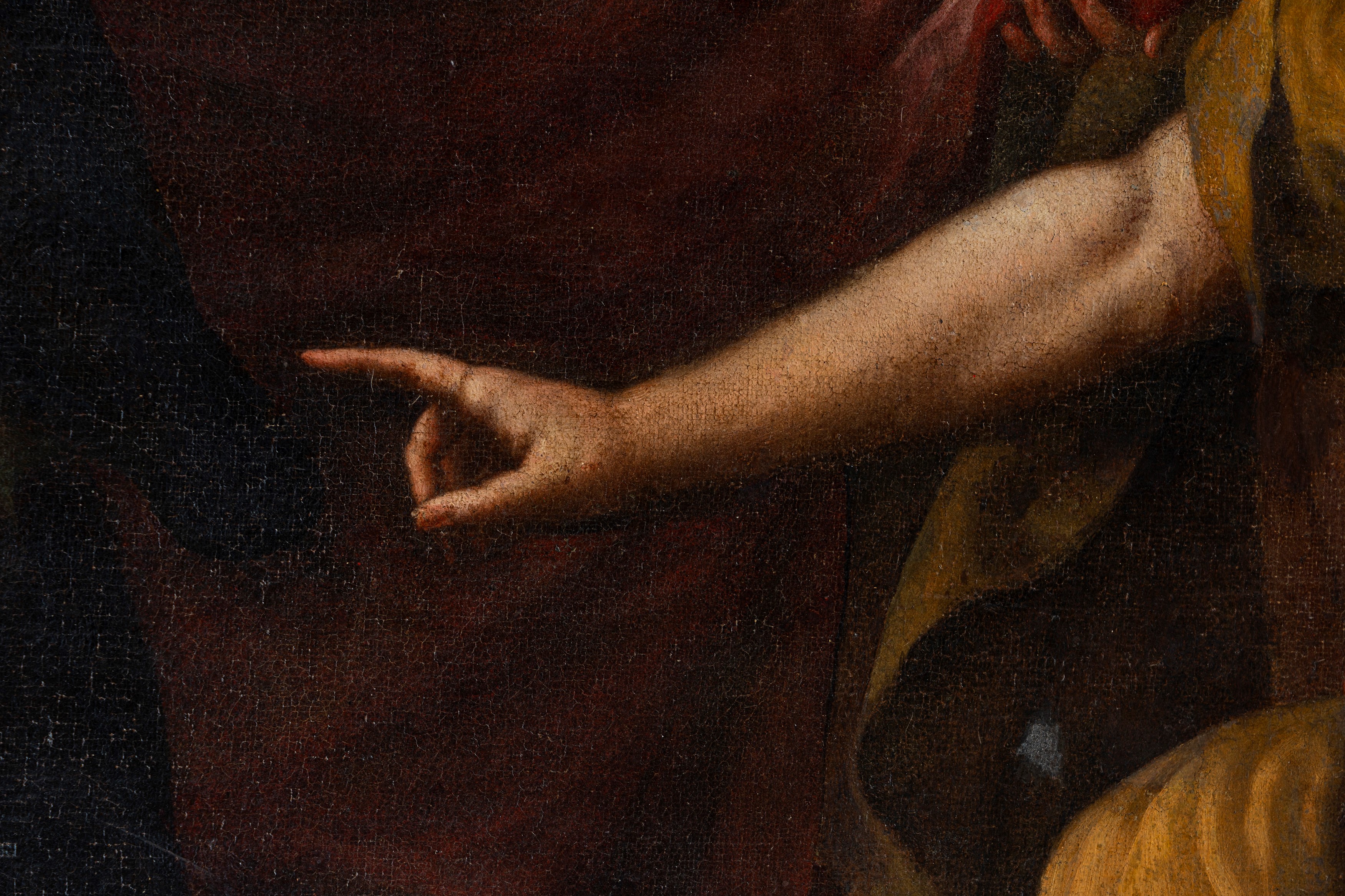 Andrea Vaccaro - Salomone adora gli idoli, olio su tela