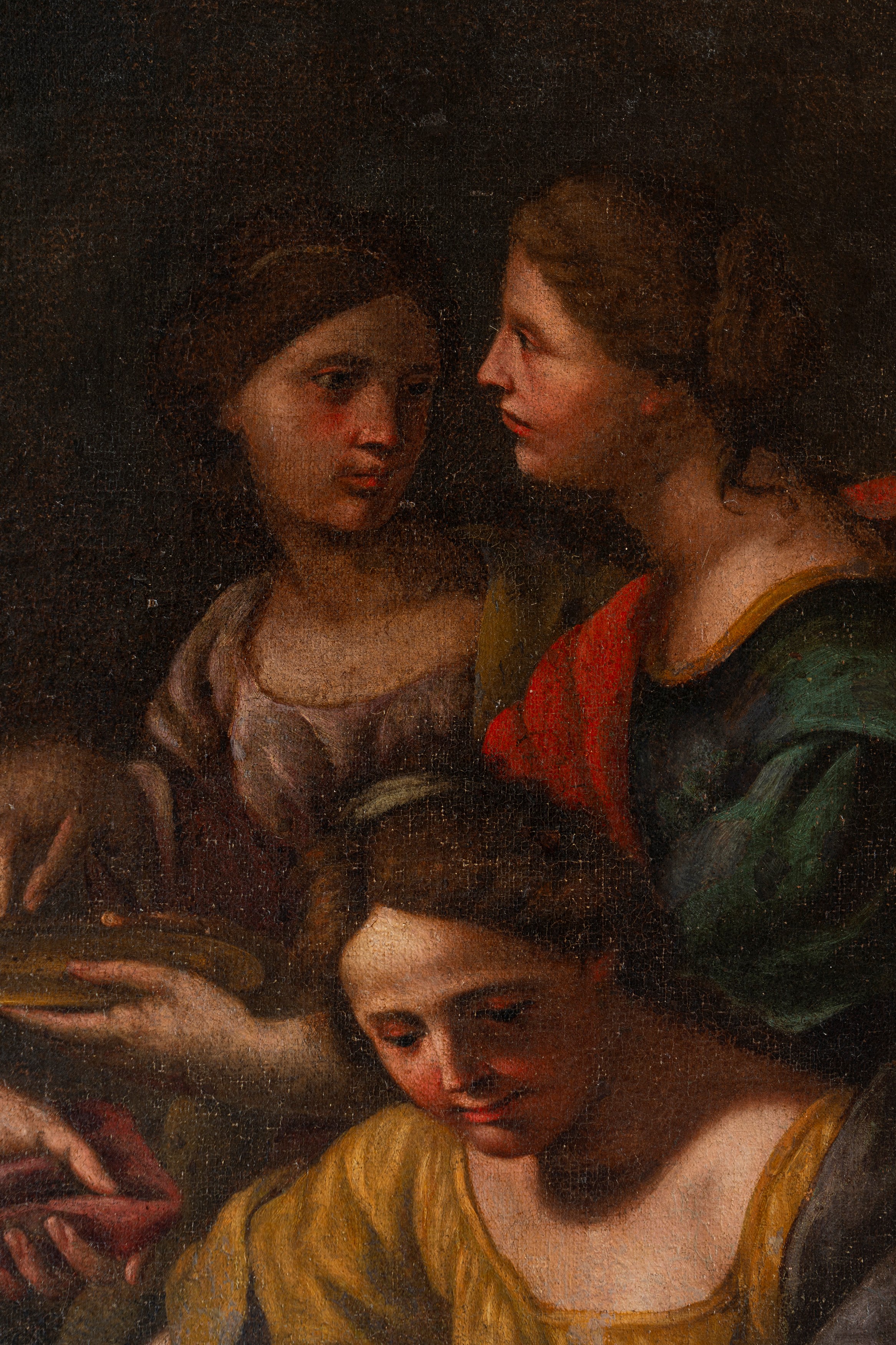 Andrea Vaccaro - Salomone adora gli idoli, olio su tela