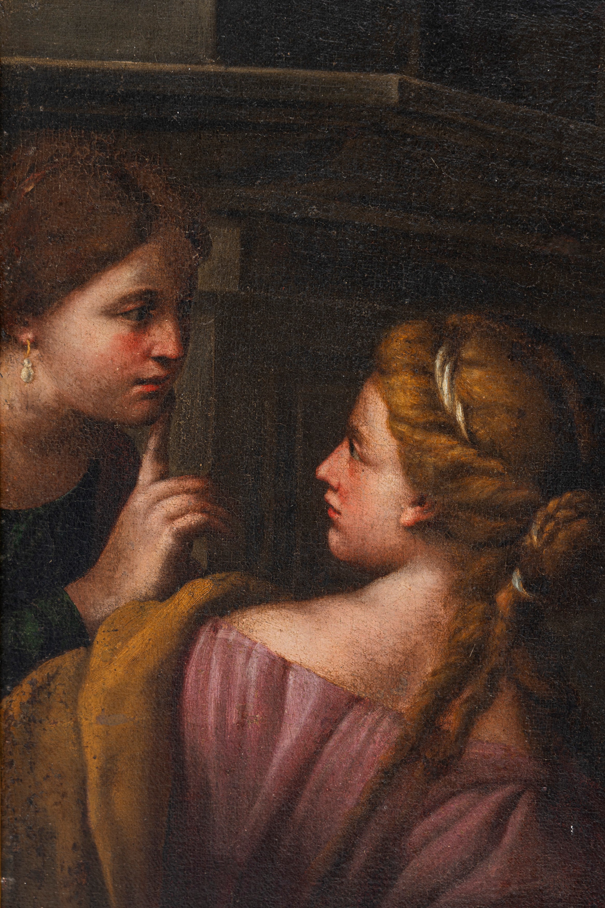 Andrea Vaccaro - Salomone adora gli idoli, olio su tela