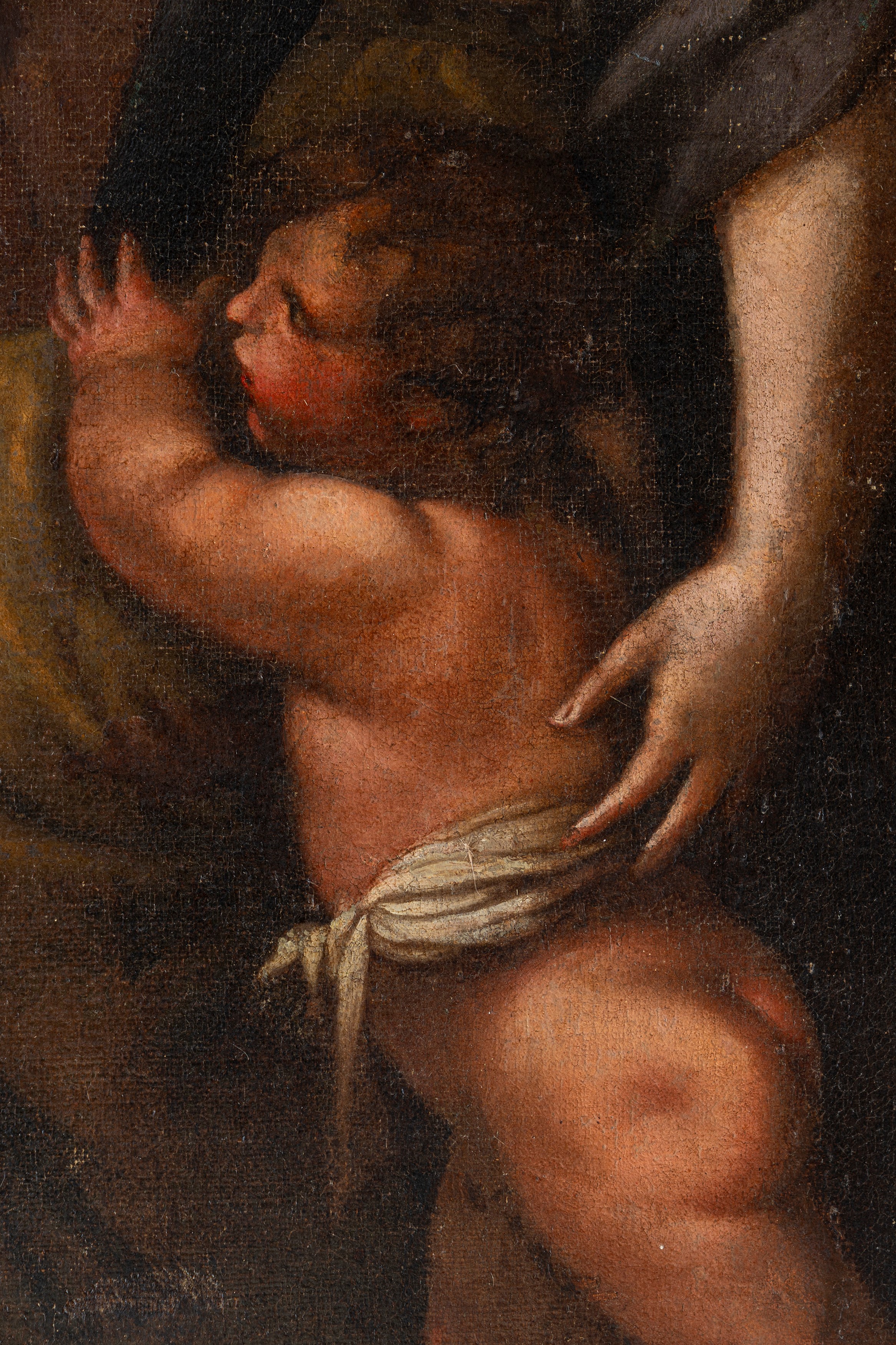 Andrea Vaccaro - Salomone adora gli idoli, olio su tela