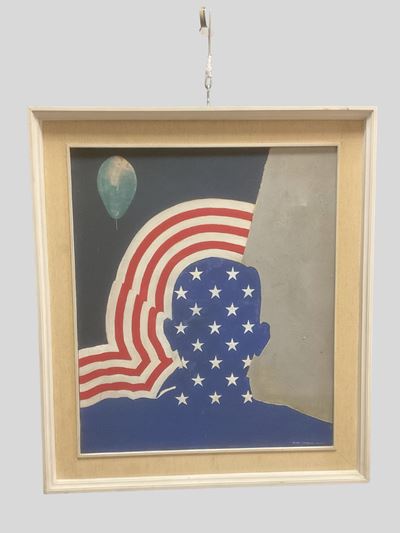 Di Lorenzo, Omaggio a Virgil Grissom, olio su tela