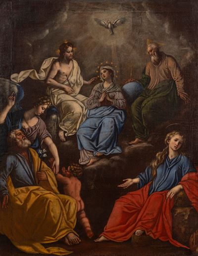 Assunzione della Vergine, olio su tela