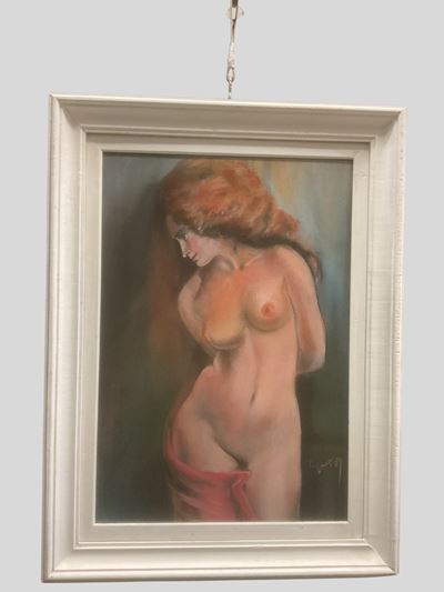 Nudo femminile, dipinto ad olio (1989)