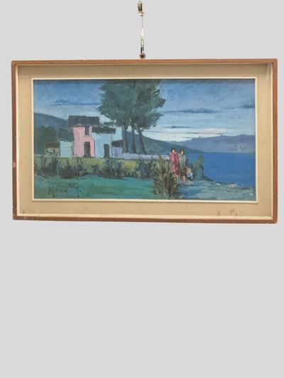 Quiete sul Lago, olio su tela (1963)