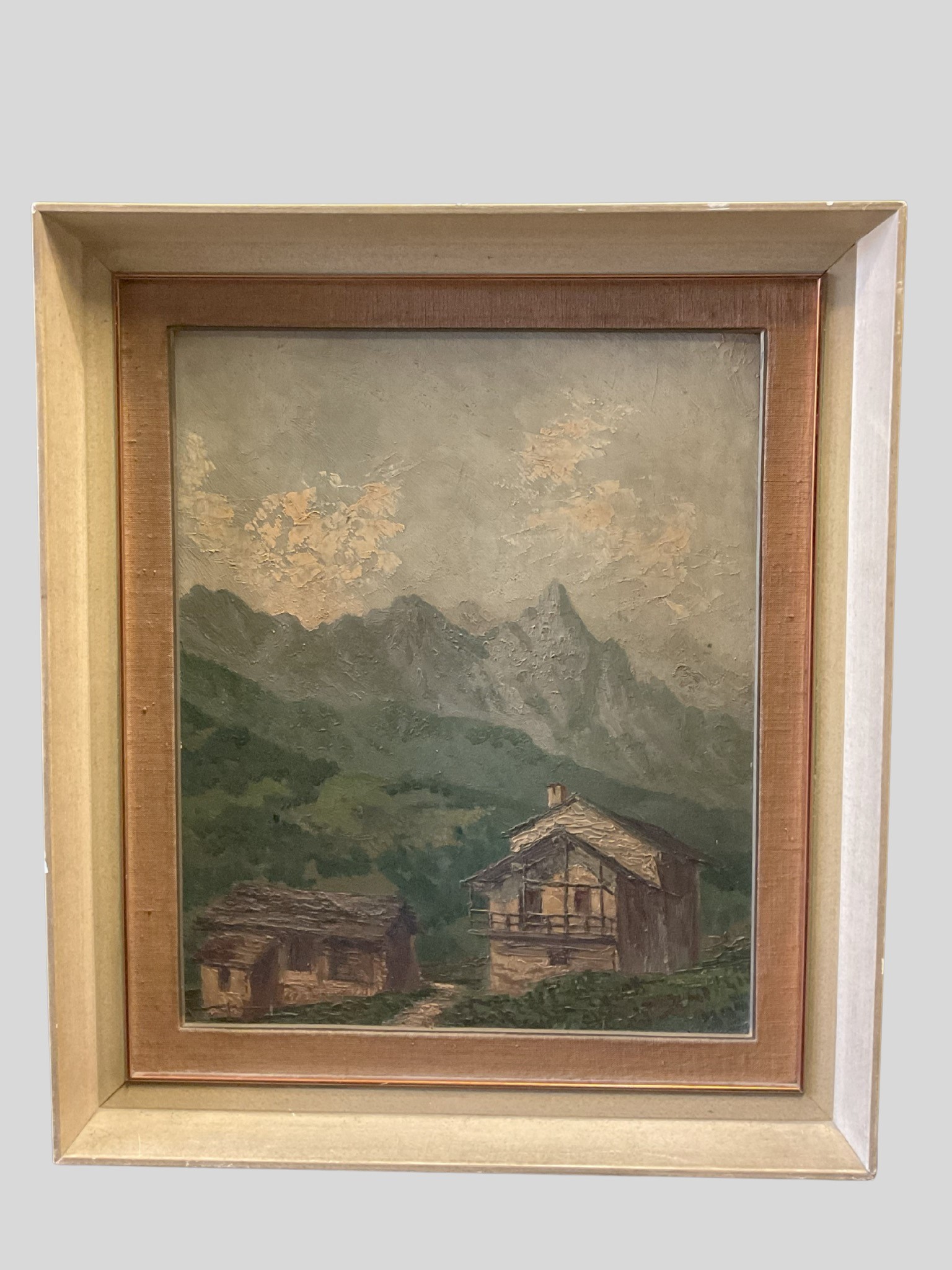 Mario Maldarelli - Piccole dolomiti ai piedi del Pasubio, oli su compensato (secolo XX)