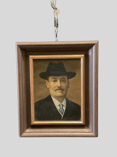 Ritratto maschile, olio su tela
