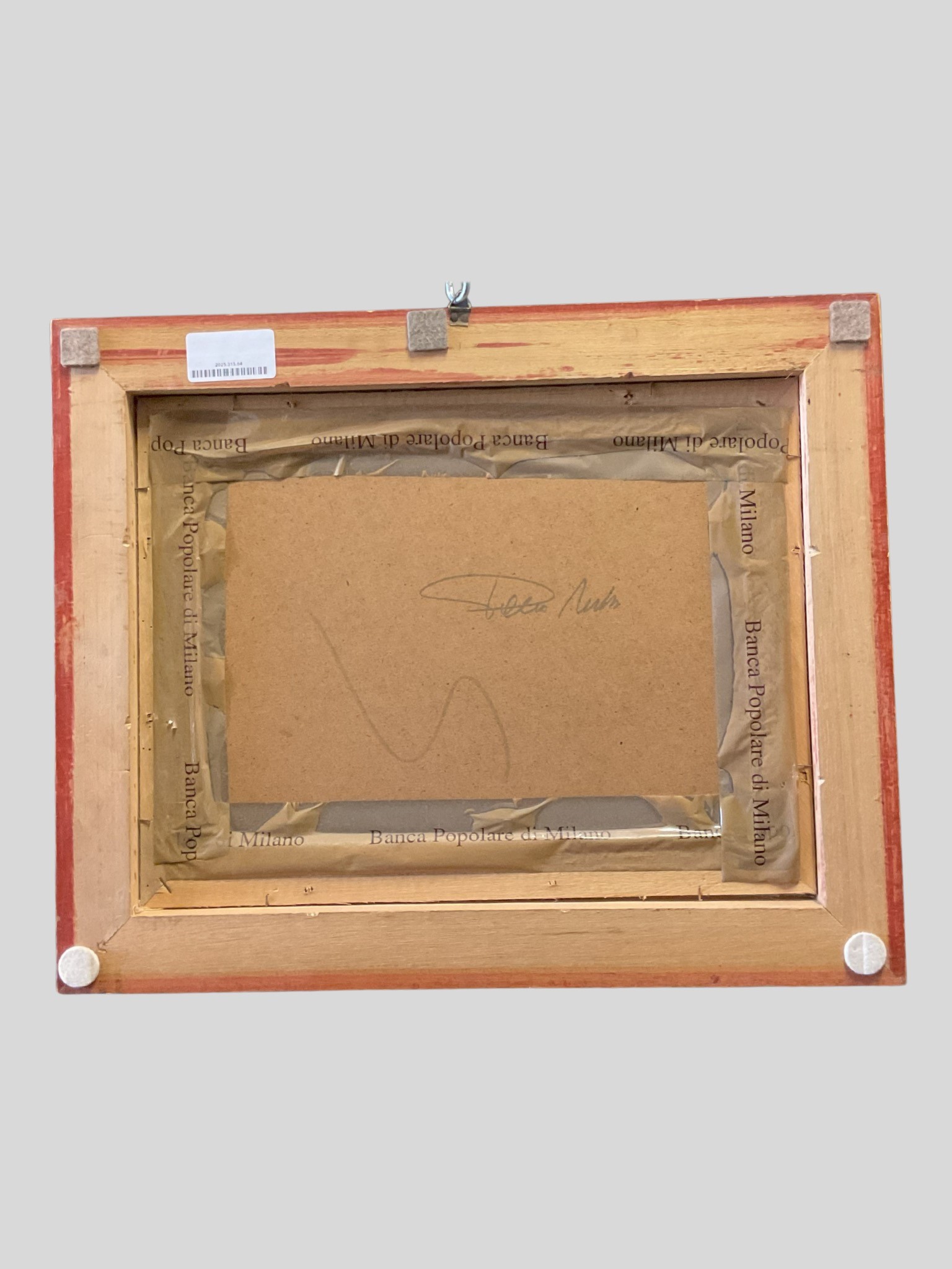 Paolo Toschi - Paesaggio innevato, olio su masonite