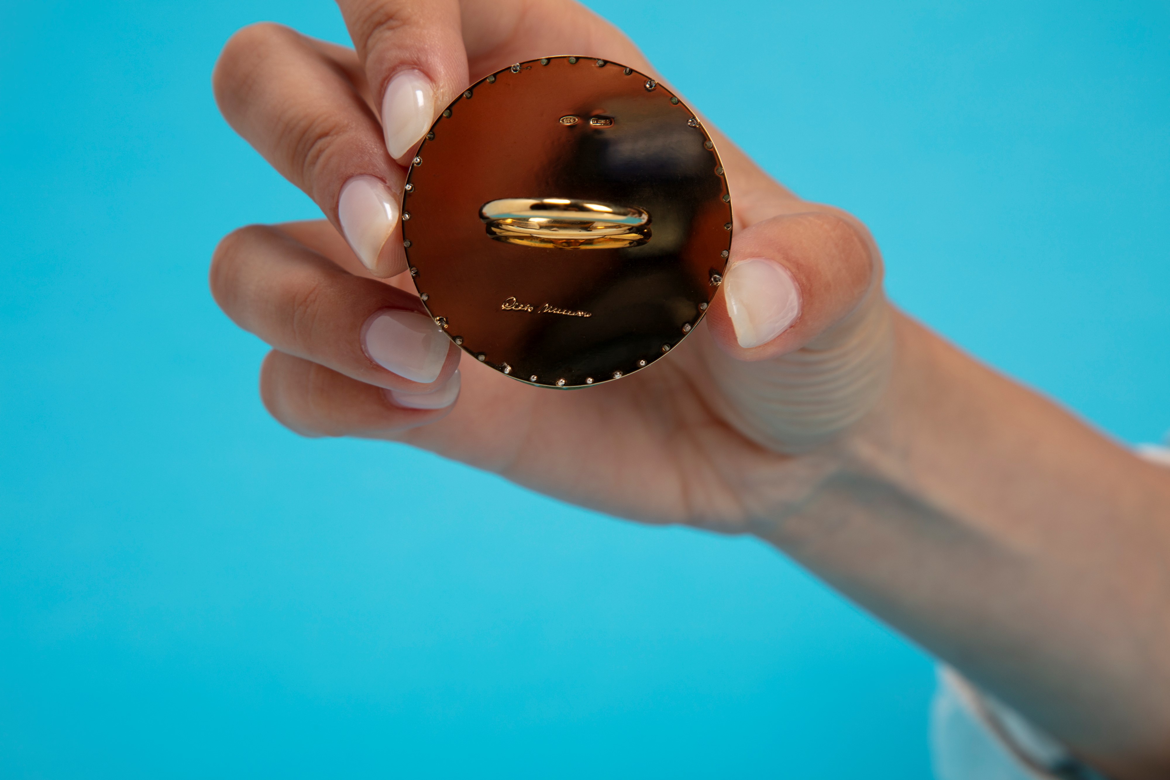 Anello Amore in Gabbia Verde