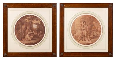 Due Stampe con Soggetto Neoclassico