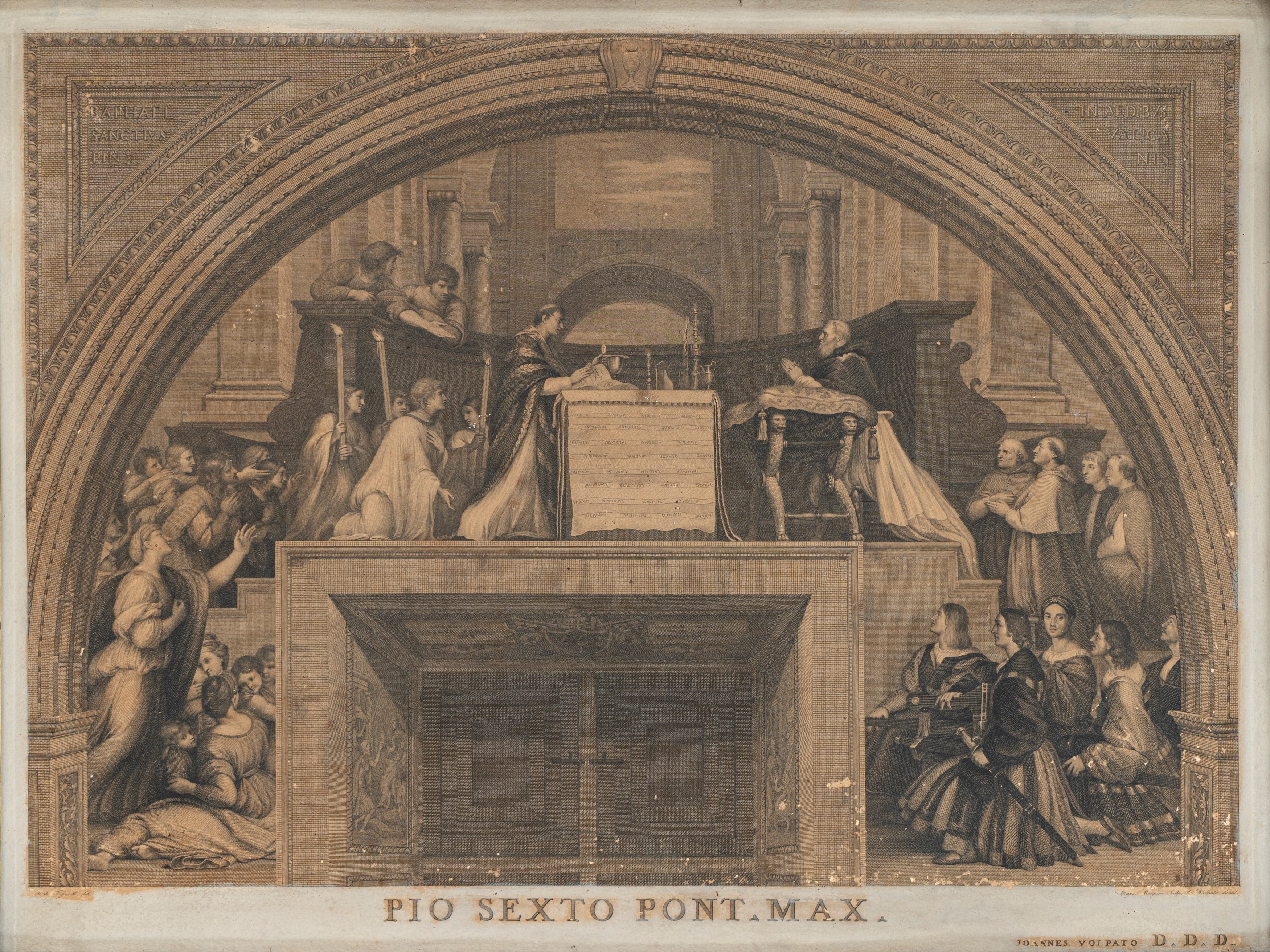 Giovanni Volpato - Due Stampe dalle Stanze Vaticane di Raffaello
