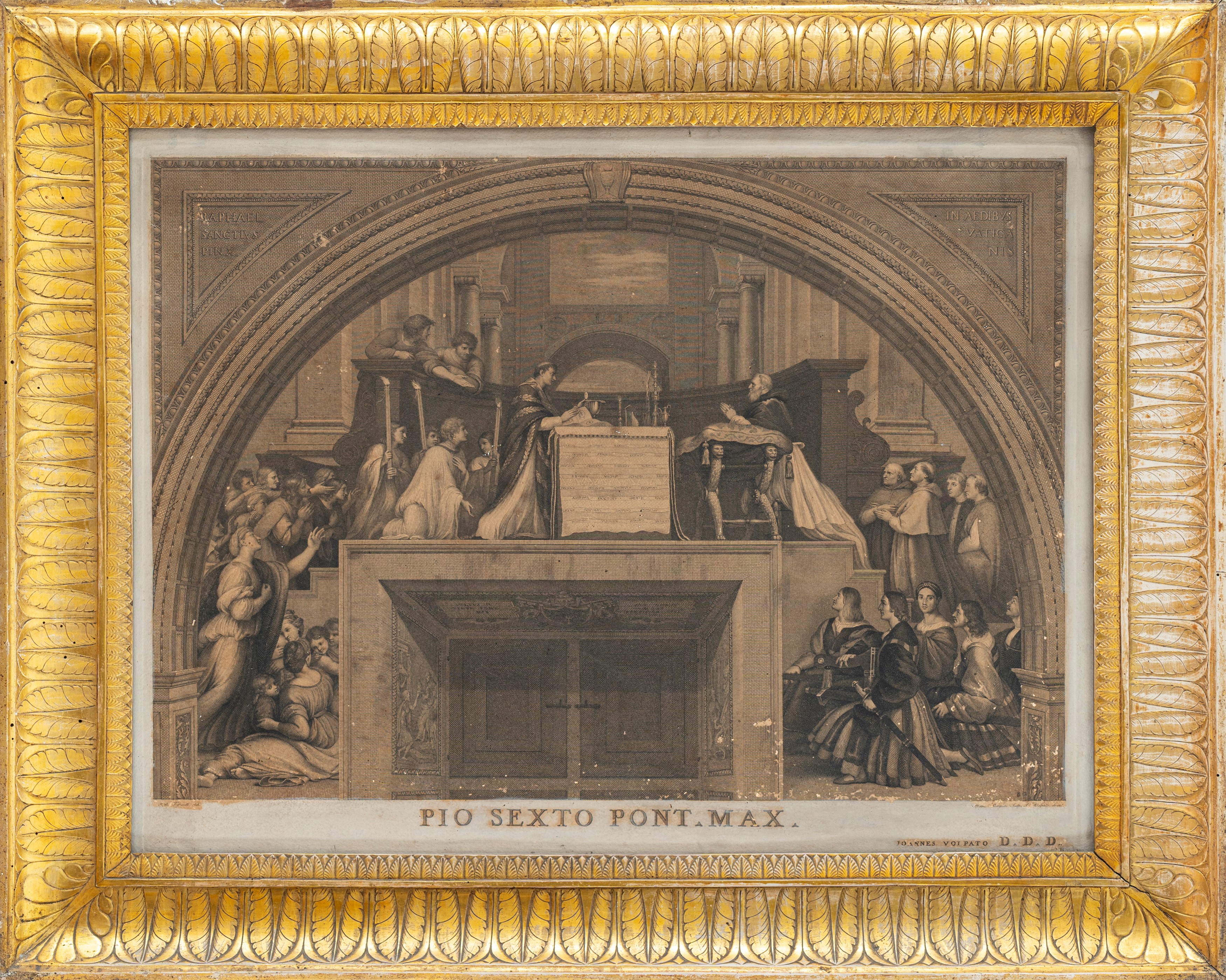 Giovanni Volpato - Due Stampe dalle Stanze Vaticane di Raffaello