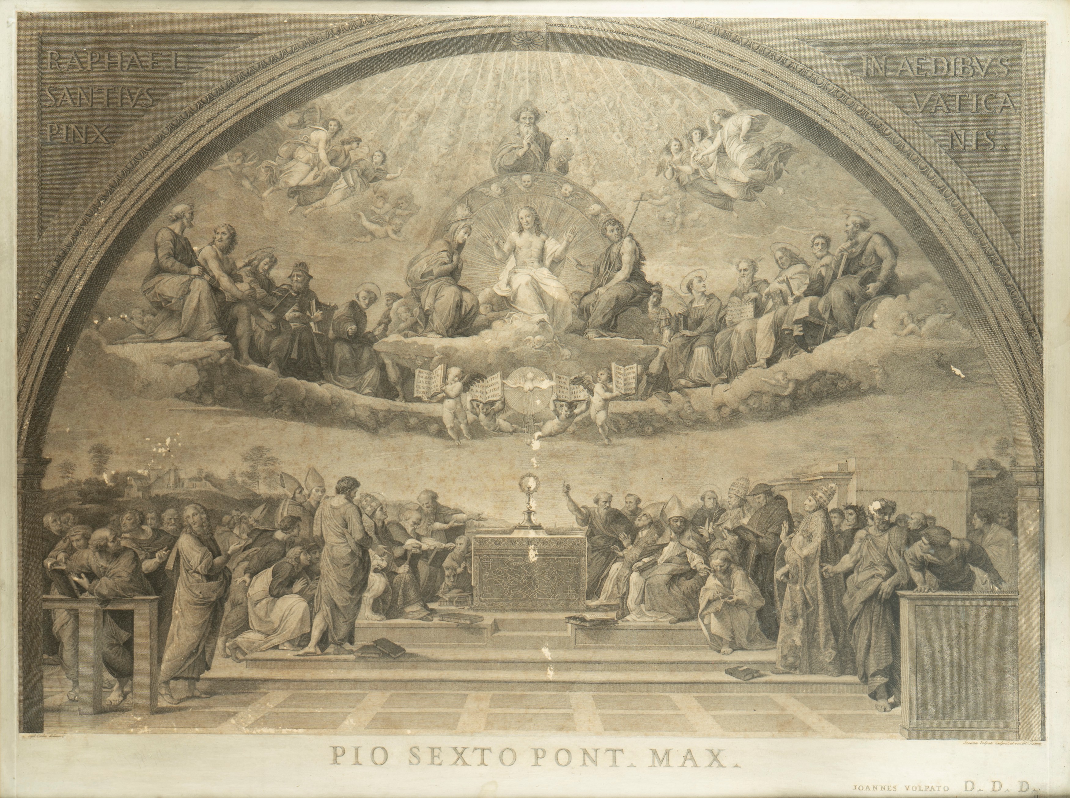 Giovanni Volpato - Due Stampe dalle Stanze Vaticane di Raffaello