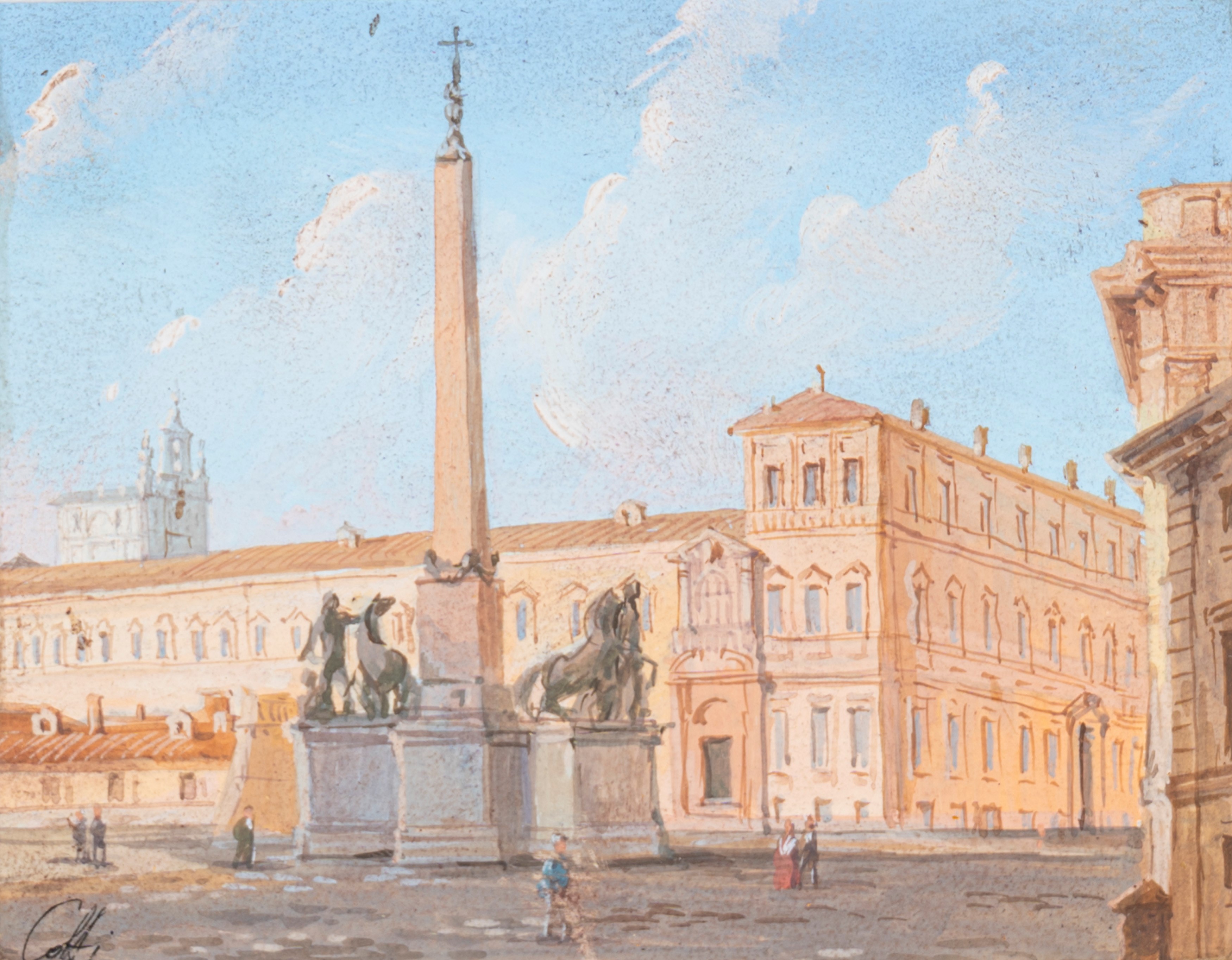 Scuola Italiana del XIX Secolo - Roma, L'arco di Costantino