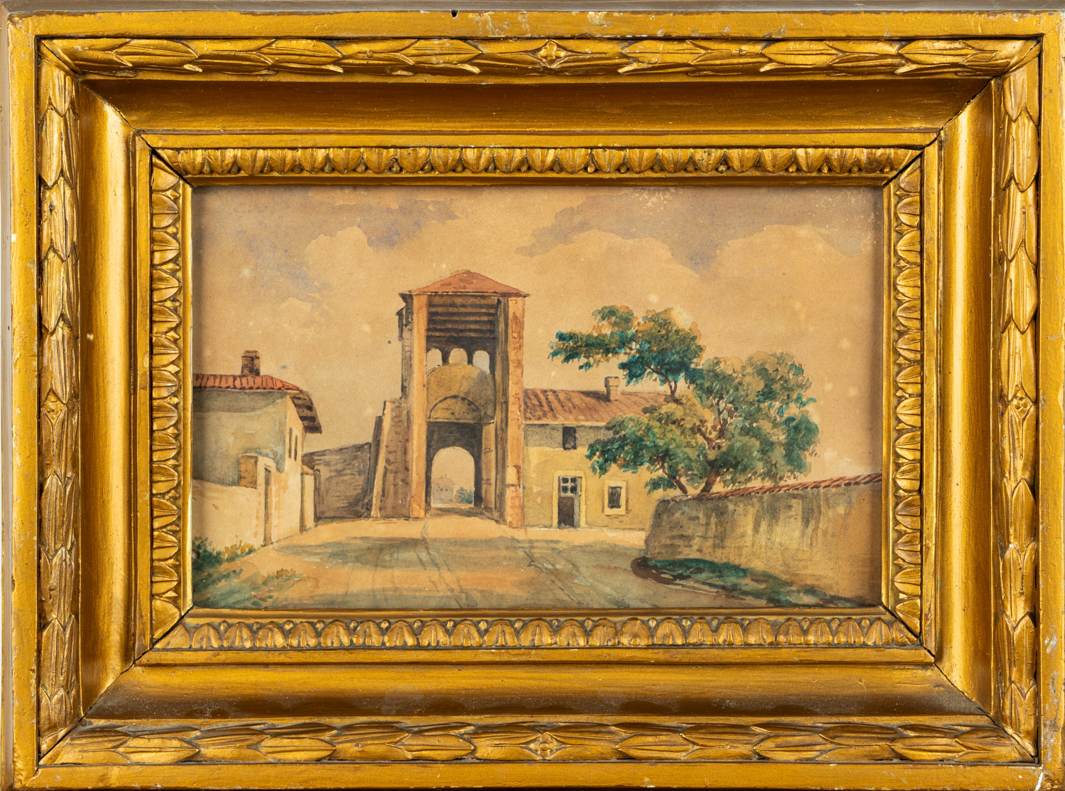 Scuola Italiana del XIX Secolo - Roma, L'arco di Dolabella