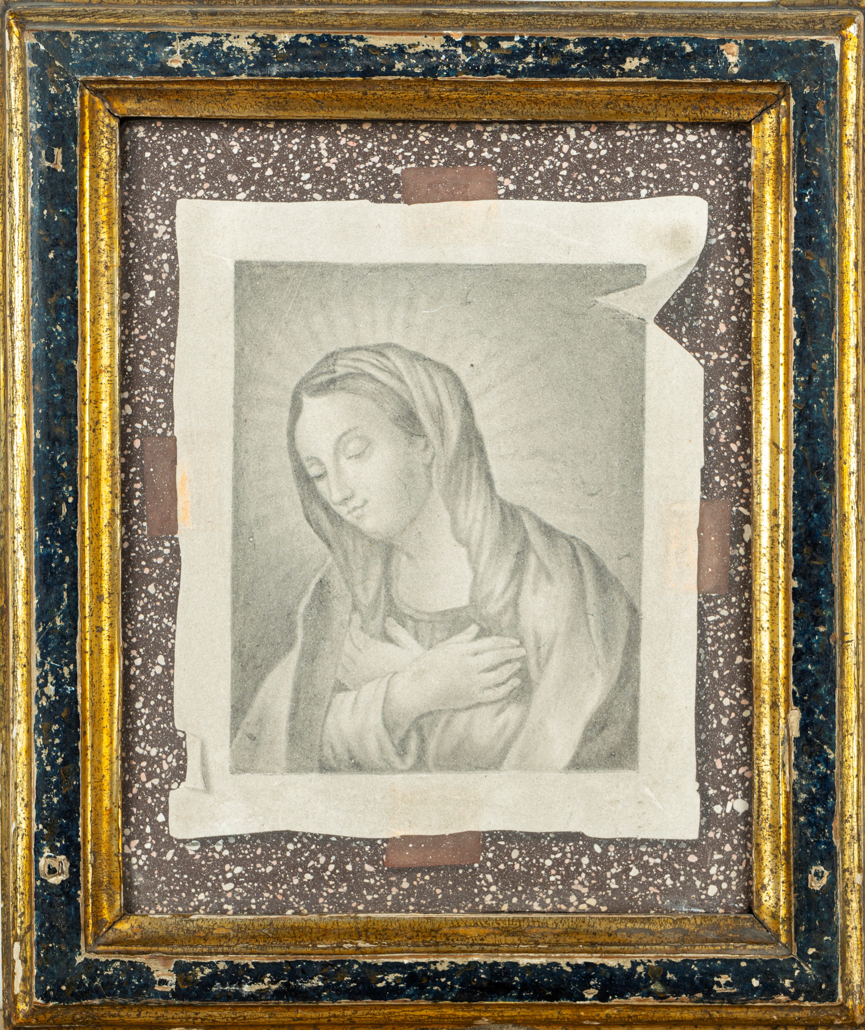Antica Scagliola con trompe-L'oeil