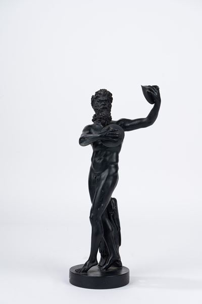 Scultura in Bronzo Raffigurante Satiro Danzante
