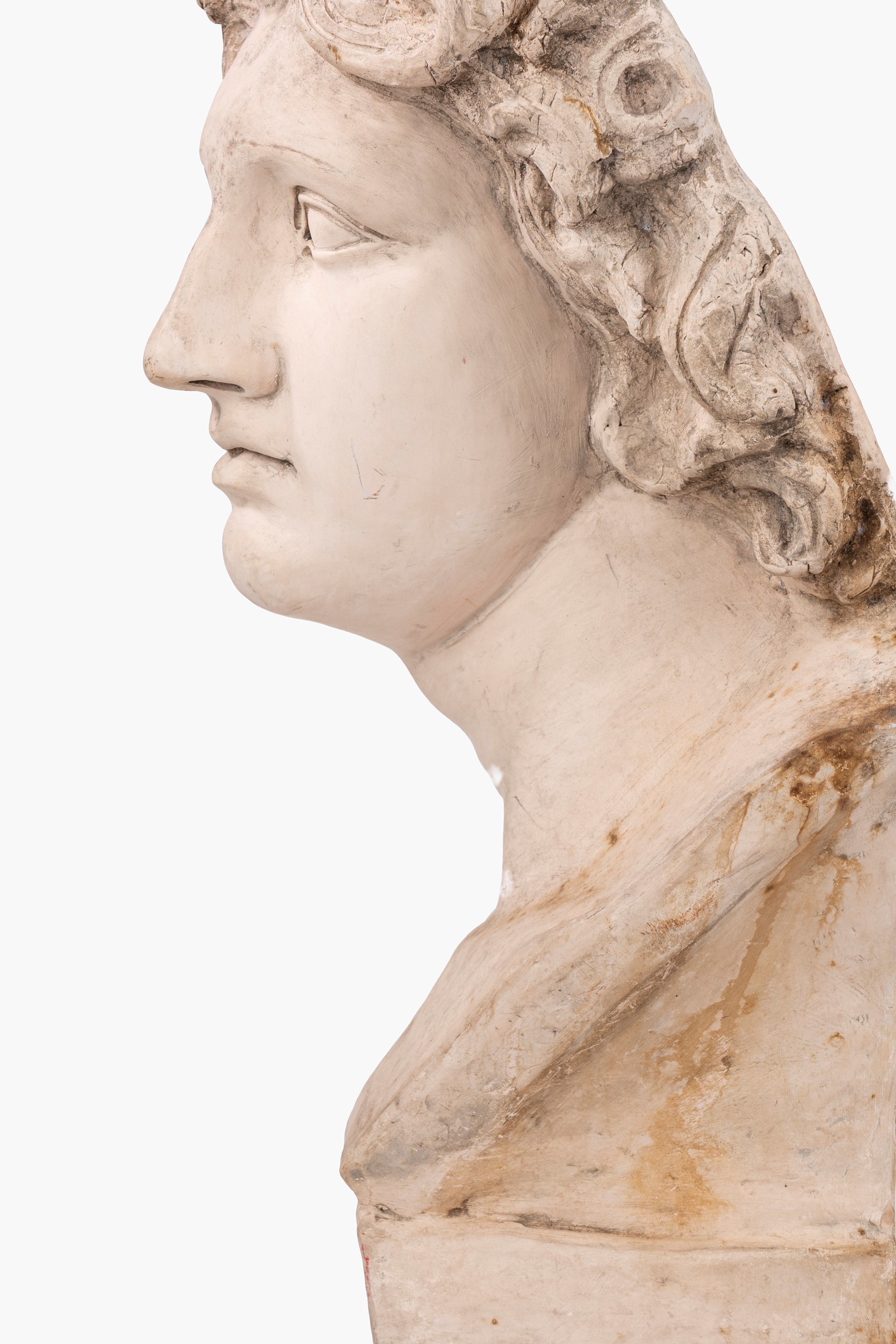 Busto di Alessandro Magno in Terracotta