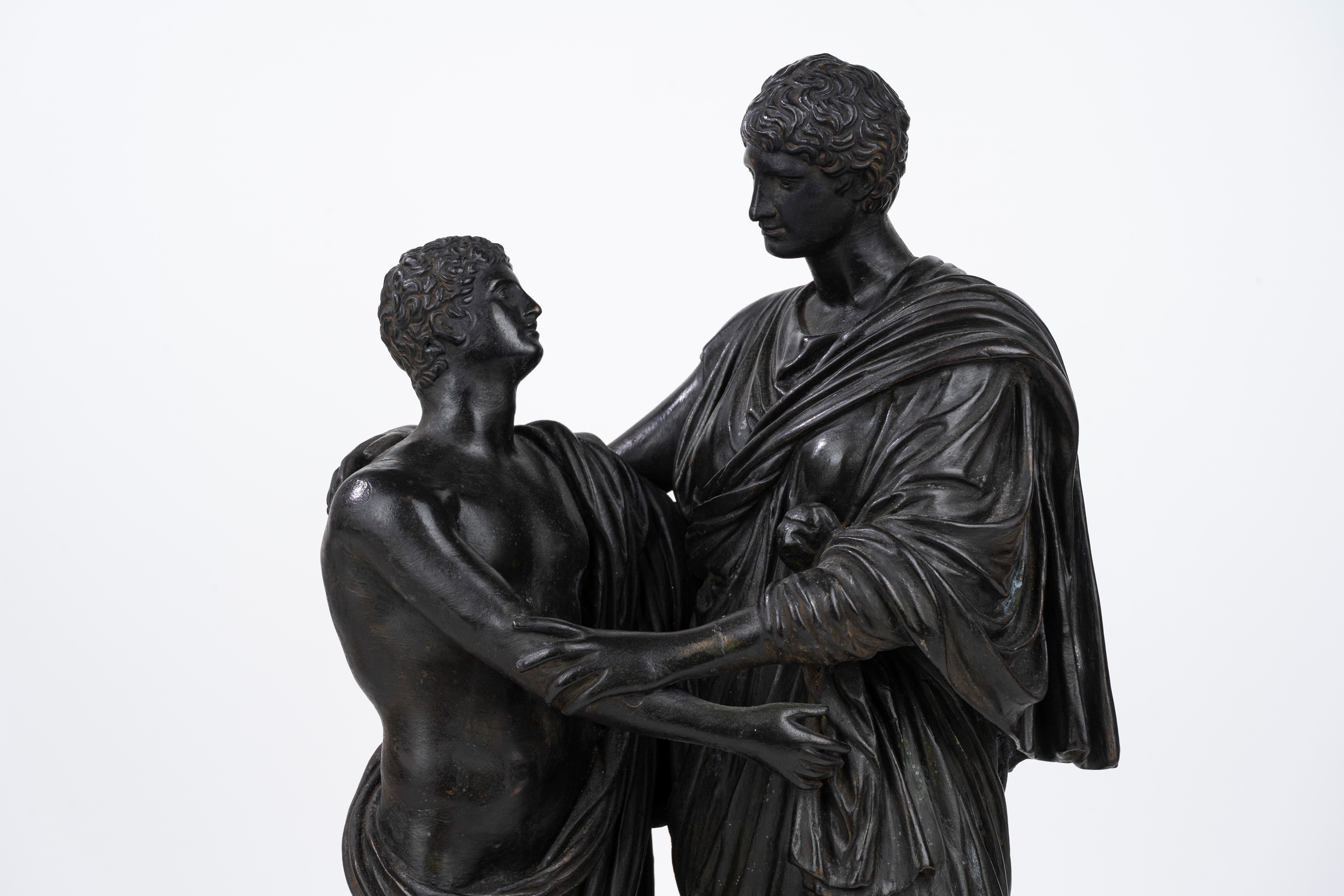 Gruppo Scultureo in Bronzo Raffigurante Oreste ed Elettra