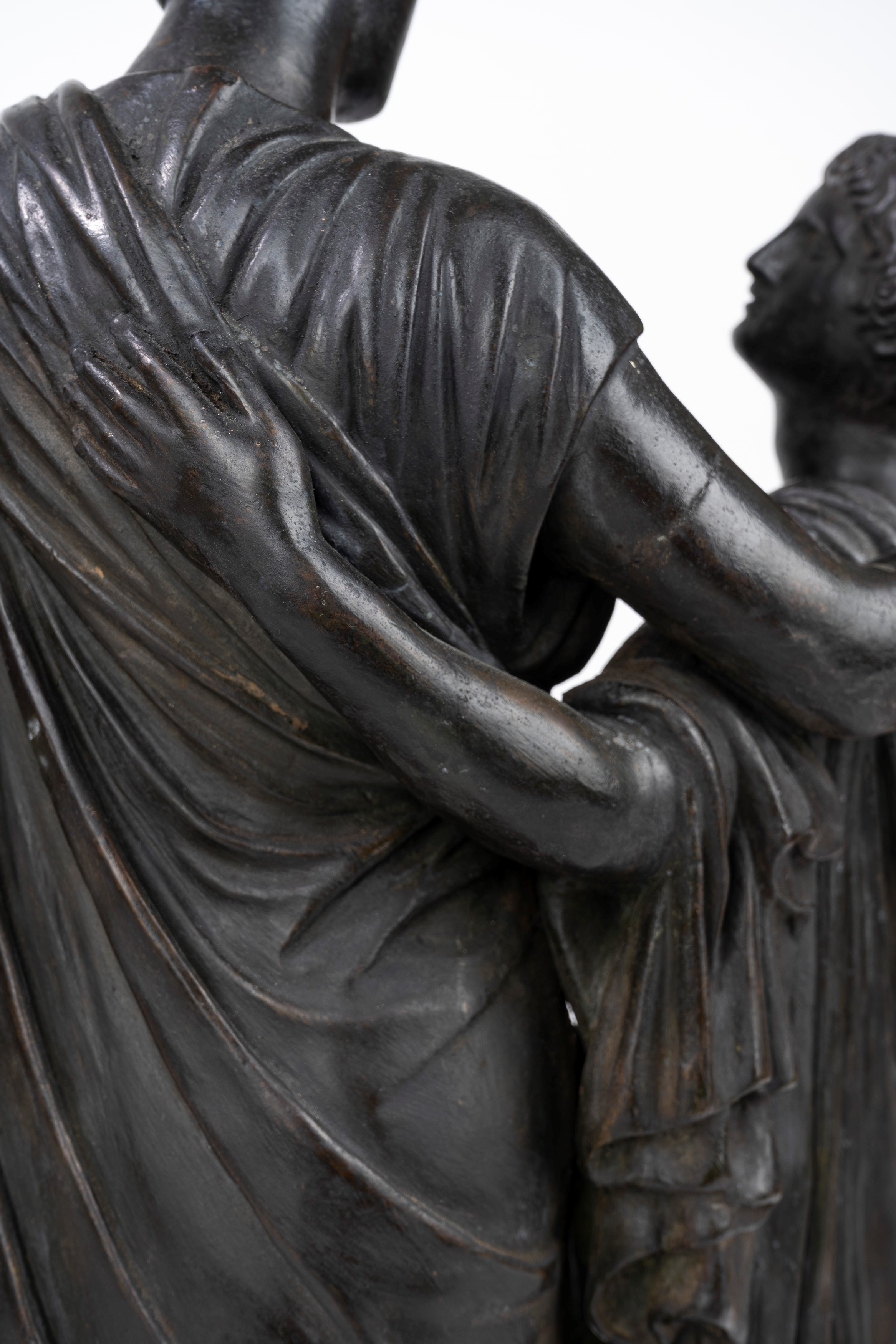 Gruppo Scultureo in Bronzo Raffigurante Oreste ed Elettra