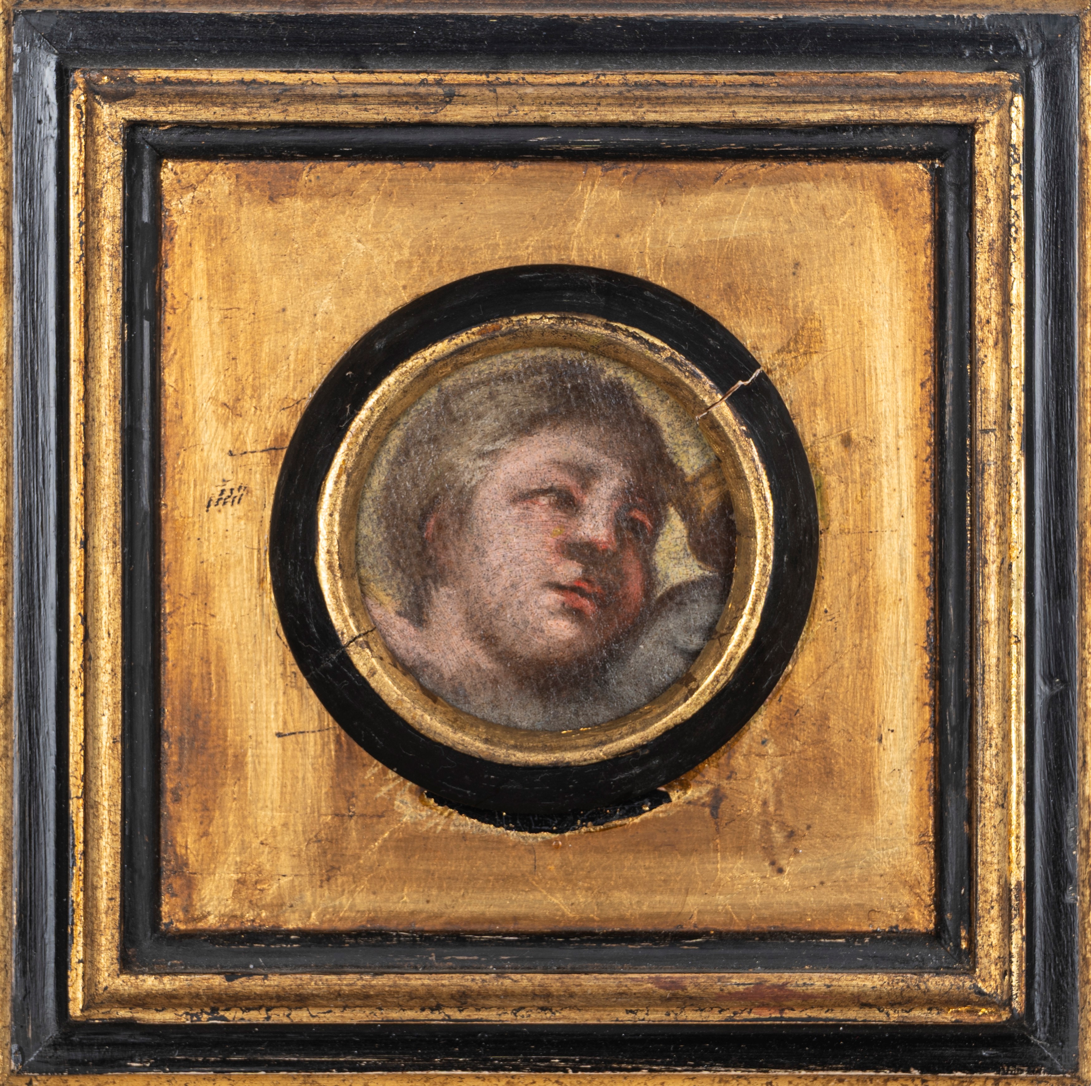 Scuola Italiana, Secolo XVIII - Due Teste di Cherubini (frammenti)