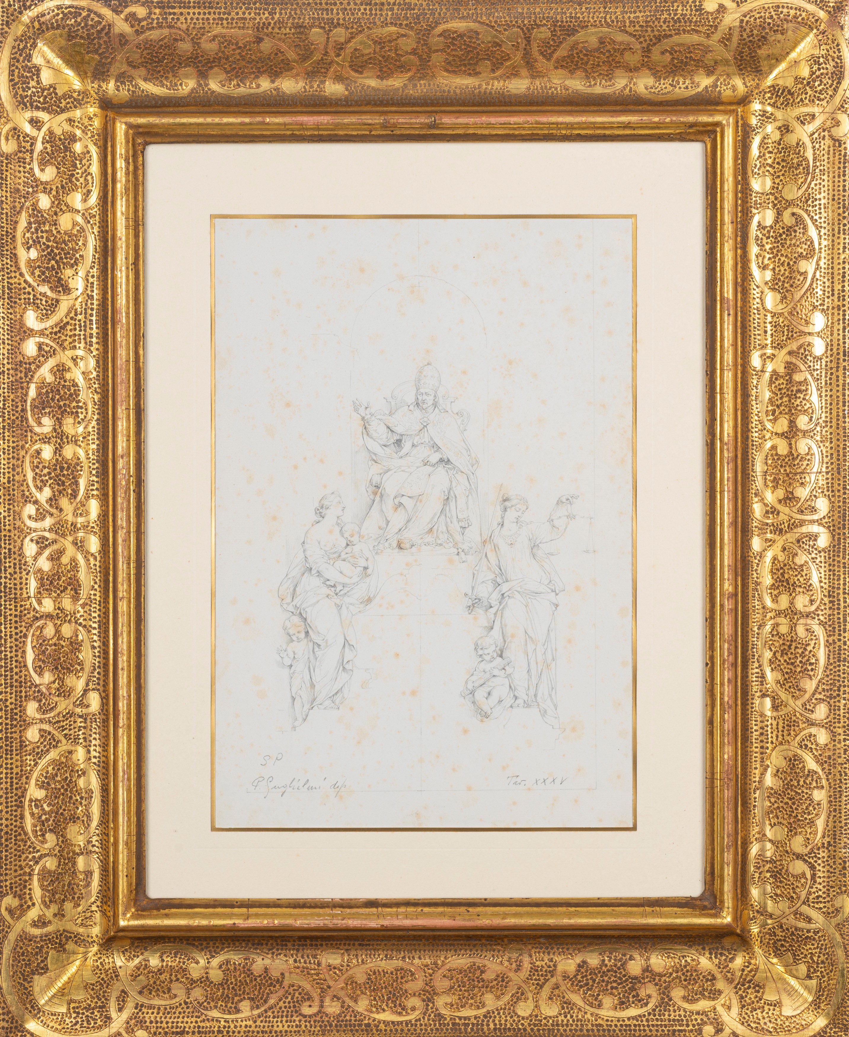 Paolo Guglielmi - Studio per Monumento Funebre di un Papa