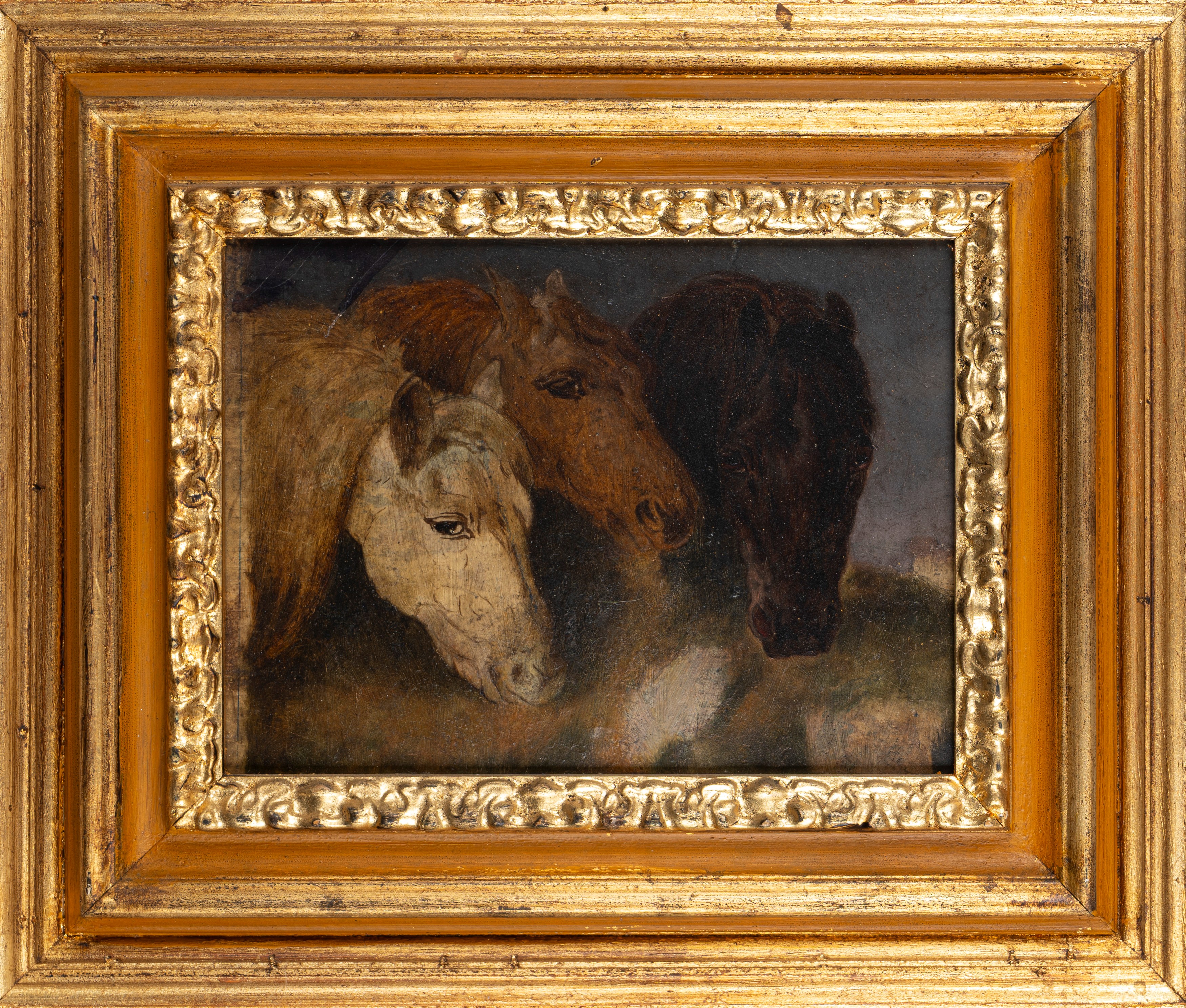 Lotto Composto da Tre Dipinti e un Disegno Raffiguranti Animali