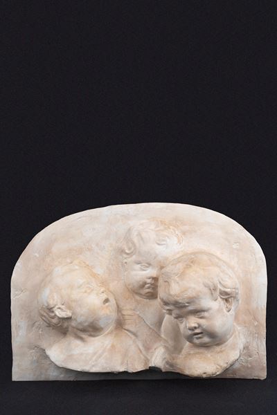Altorilievo in Gesso con Tre Cherubini, Secolo XX