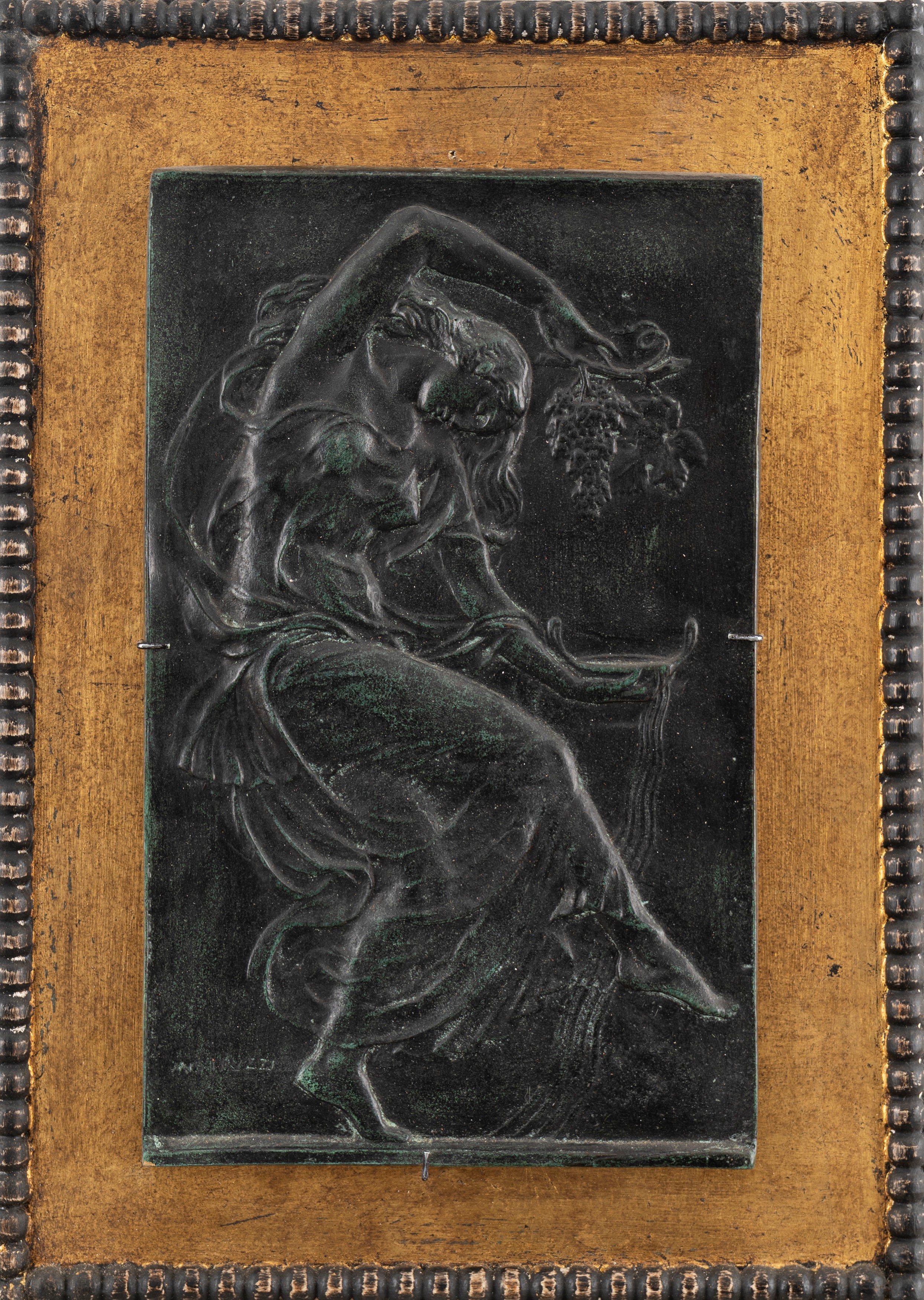 Aurelio Mistruzzi - Bassorilievo in Bronzo Raffigurante Baccante