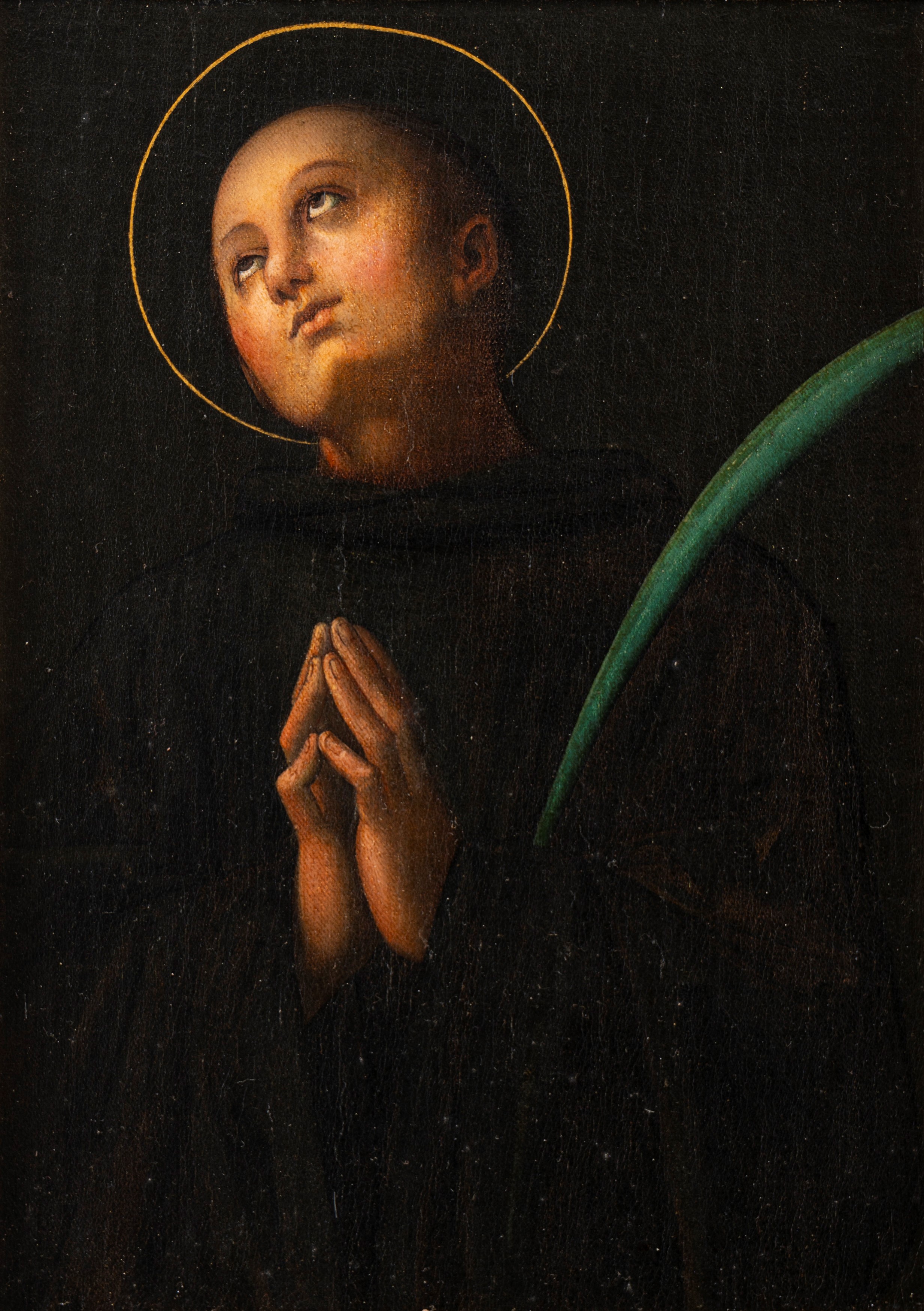 Imitatore di Perugino - Tre Dipinti Raffiguranti Santi