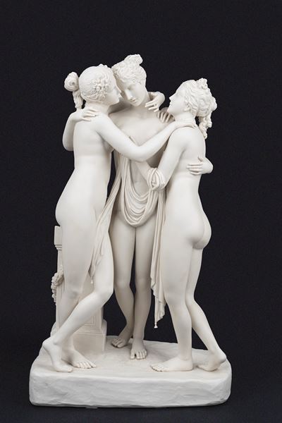 Grande Gruppo Scultoreo Raffigurante le Tre Grazie, da Canova