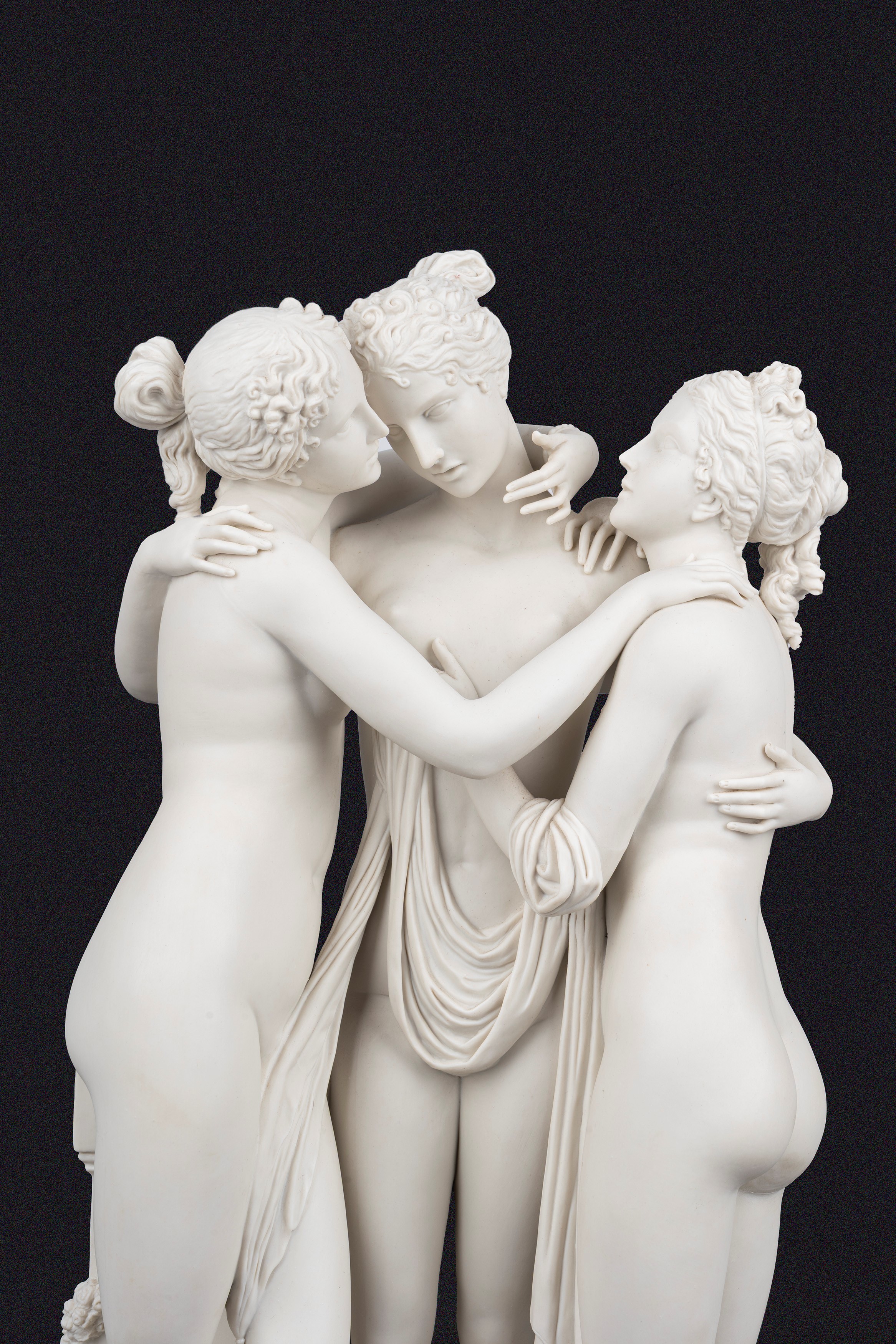 Alessandro Maggioni - Grande Gruppo Scultoreo Raffigurante le Tre Grazie, da Canova