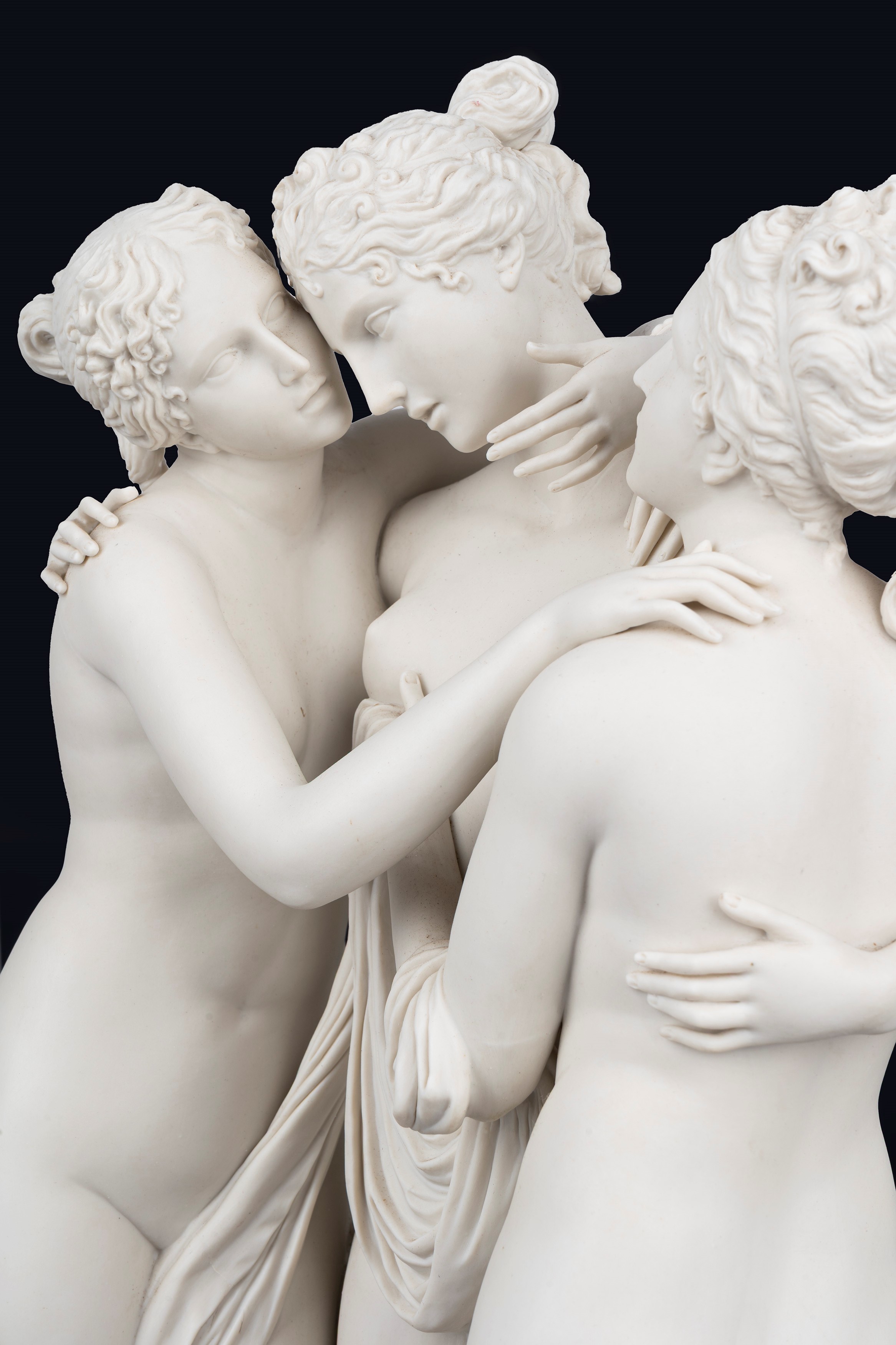 Alessandro Maggioni - Grande Gruppo Scultoreo Raffigurante le Tre Grazie, da Canova