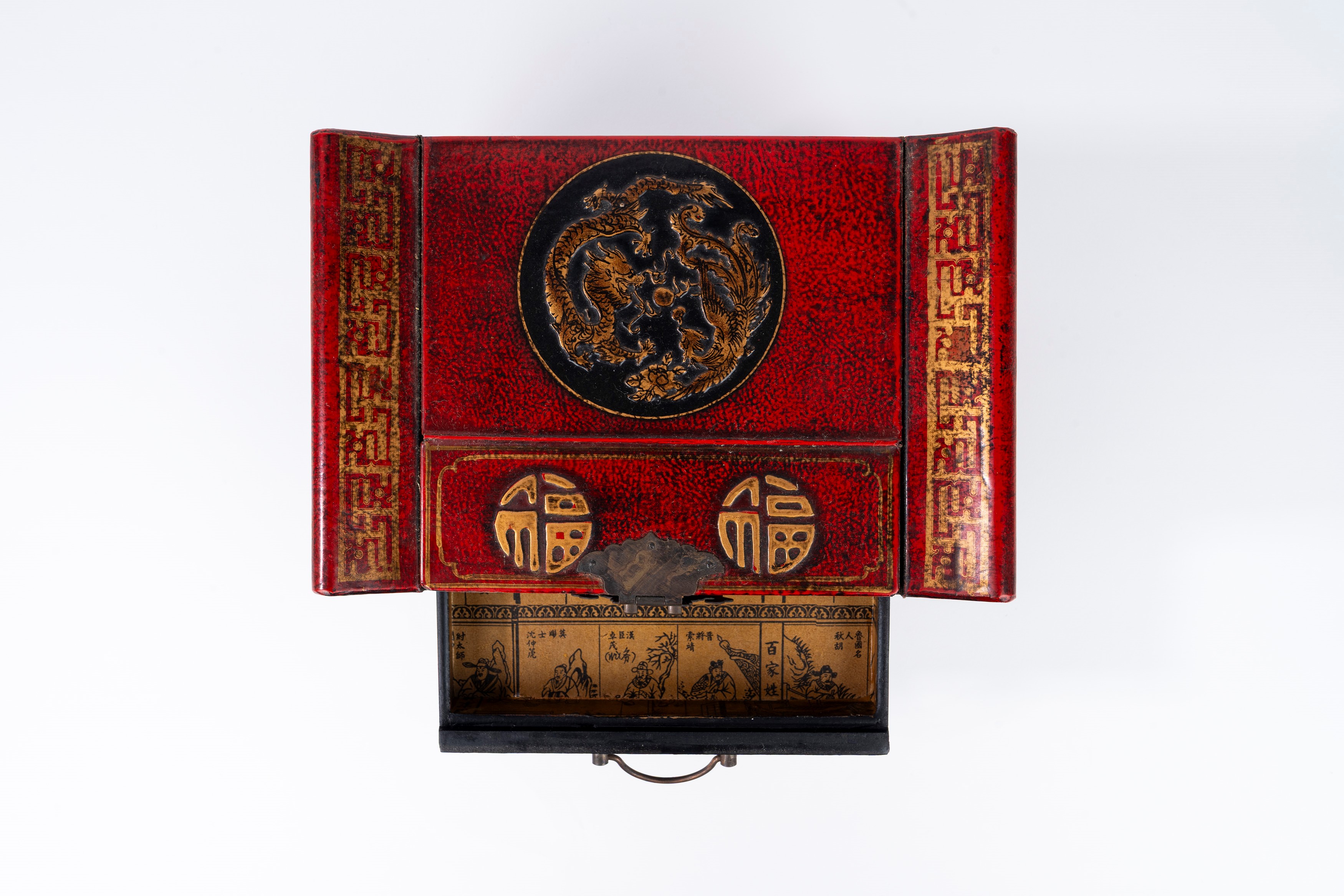 Scrigno in Lacca Rossa, Cina, Inizi Secolo XX