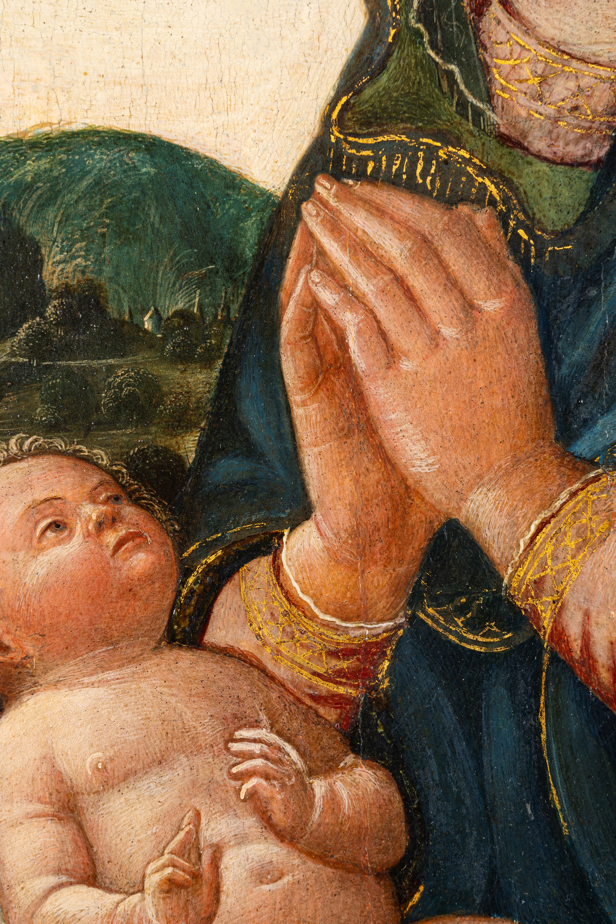 Jacopo Parisati, Detto Jacopo da Montagnana - Jacopo Parisati, Madonna con Bambino, olio su tavol...