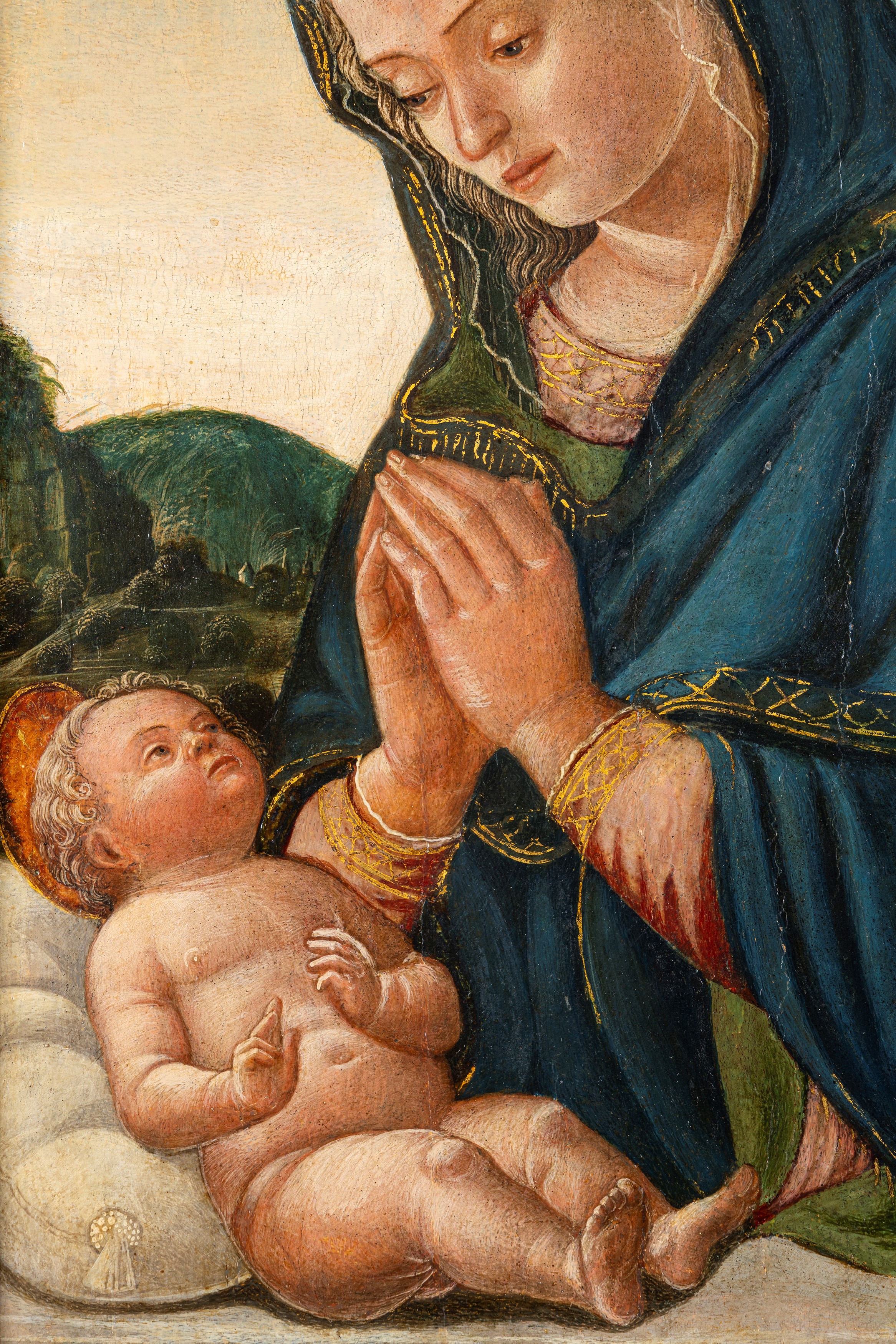 Jacopo Parisati, Detto Jacopo da Montagnana - Jacopo Parisati, Madonna con Bambino, olio su tavol...