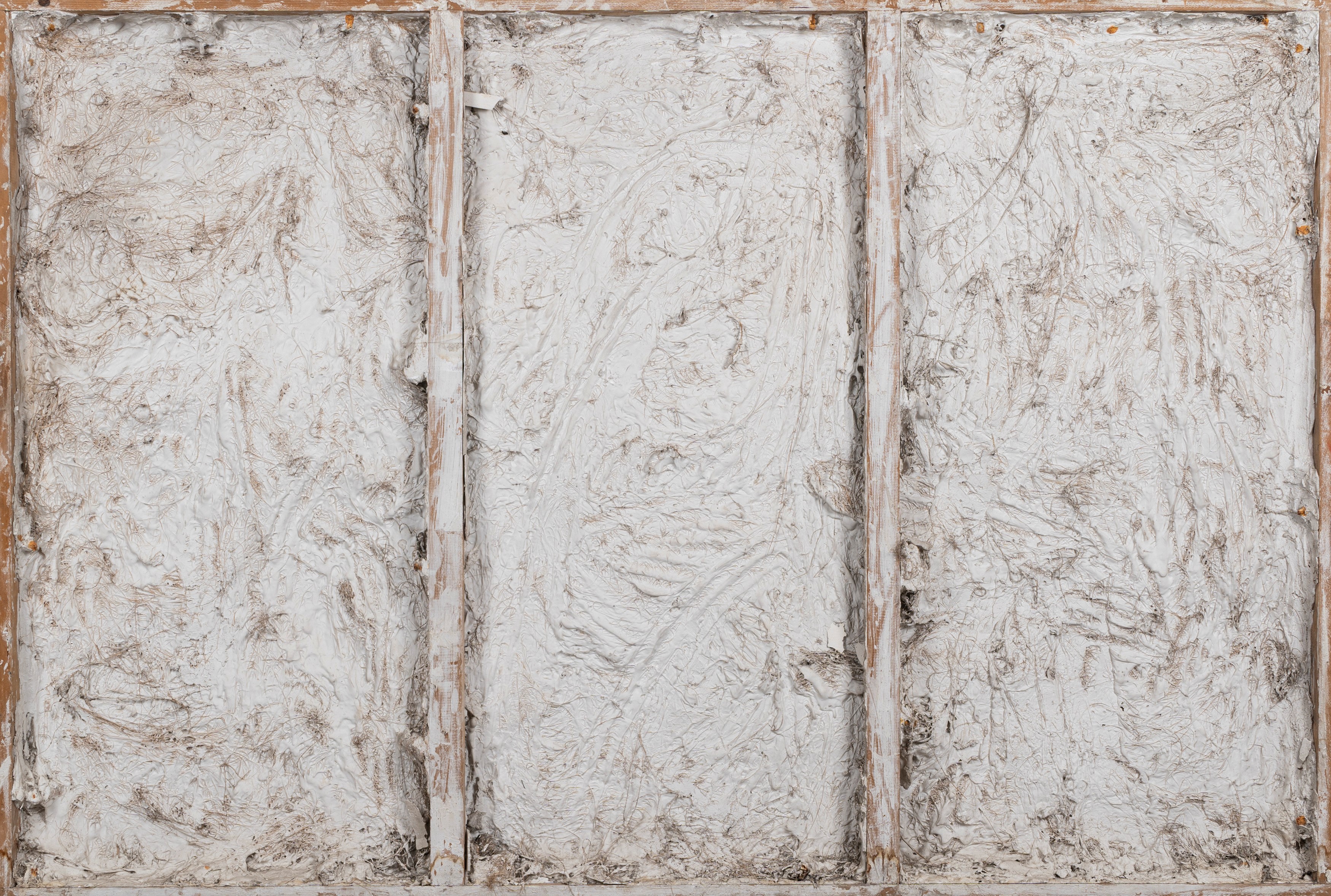 Grande Bassorilievo in Gesso Raffigurante un Pannello del Basamento del Monumento Equestre a Ranu...