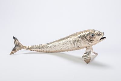 Pesce decorativo in argento, Secolo XX