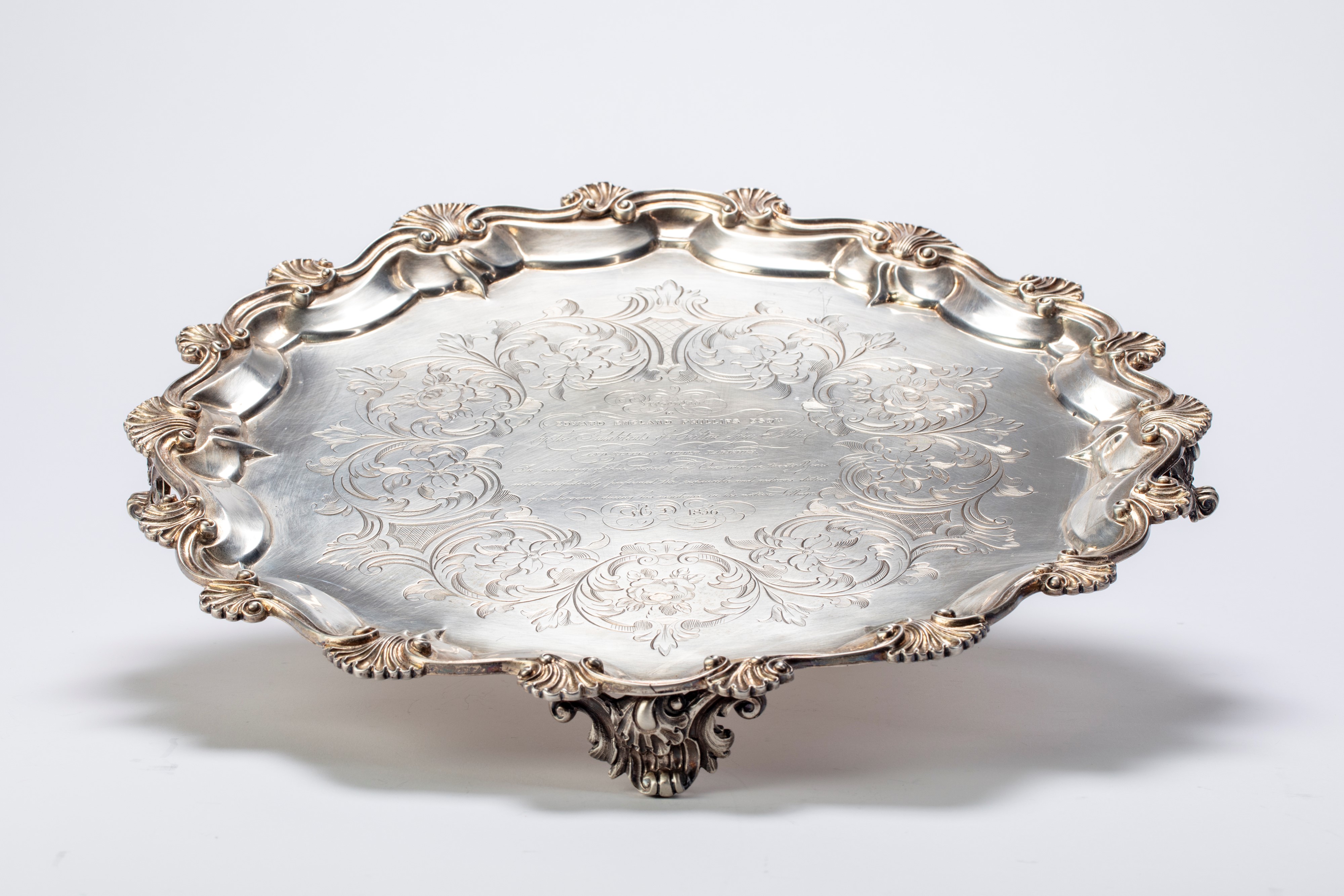 Salver London, 1855-1856 | Antique and Collectors' Silver | Finarte ...