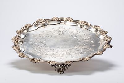 Daniel e Charles Houle, Salver in argento, Londra 1855-1856