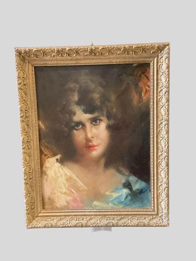 Ritratto femminile, olio su tela