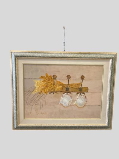 Composizione con piccole caraffe, olio su tela (1990)