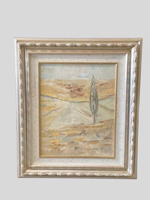 Paesaggio con cipresso