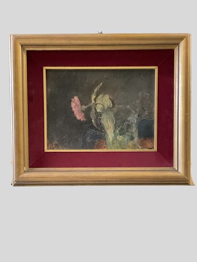 Vaso di fiori, olio su compensato (1940)