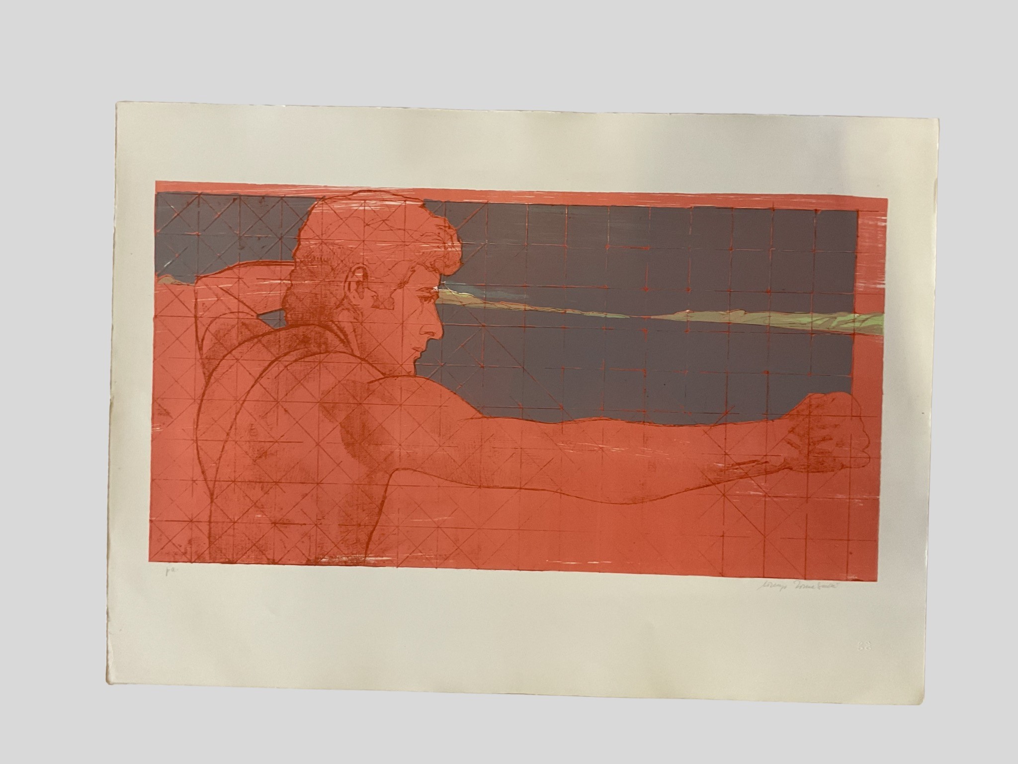 Lorenzo Tornabuoni - Senza titolo, litografia