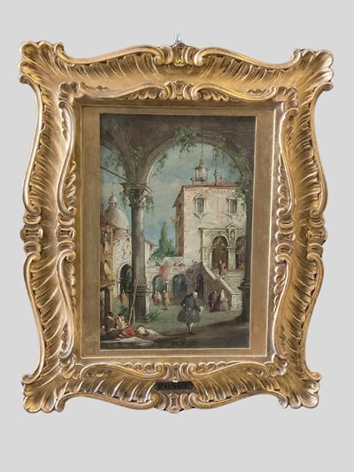 Capriccio veneziano, olio su tavola
