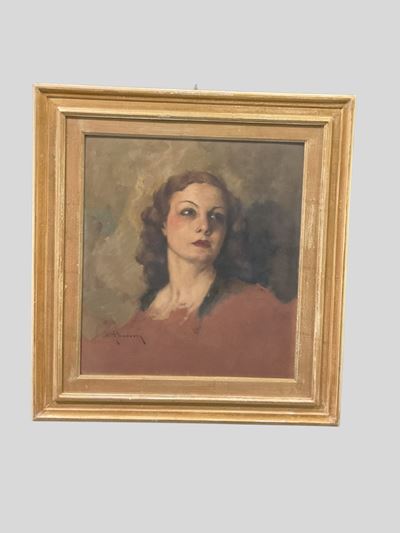 Ritratto femminile, olio su tavola