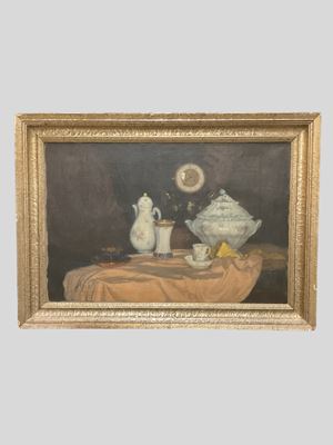 Natura morta con porcellane